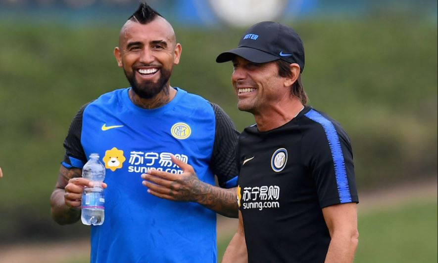 Arturo Vidal y Antonio Conte | Inter