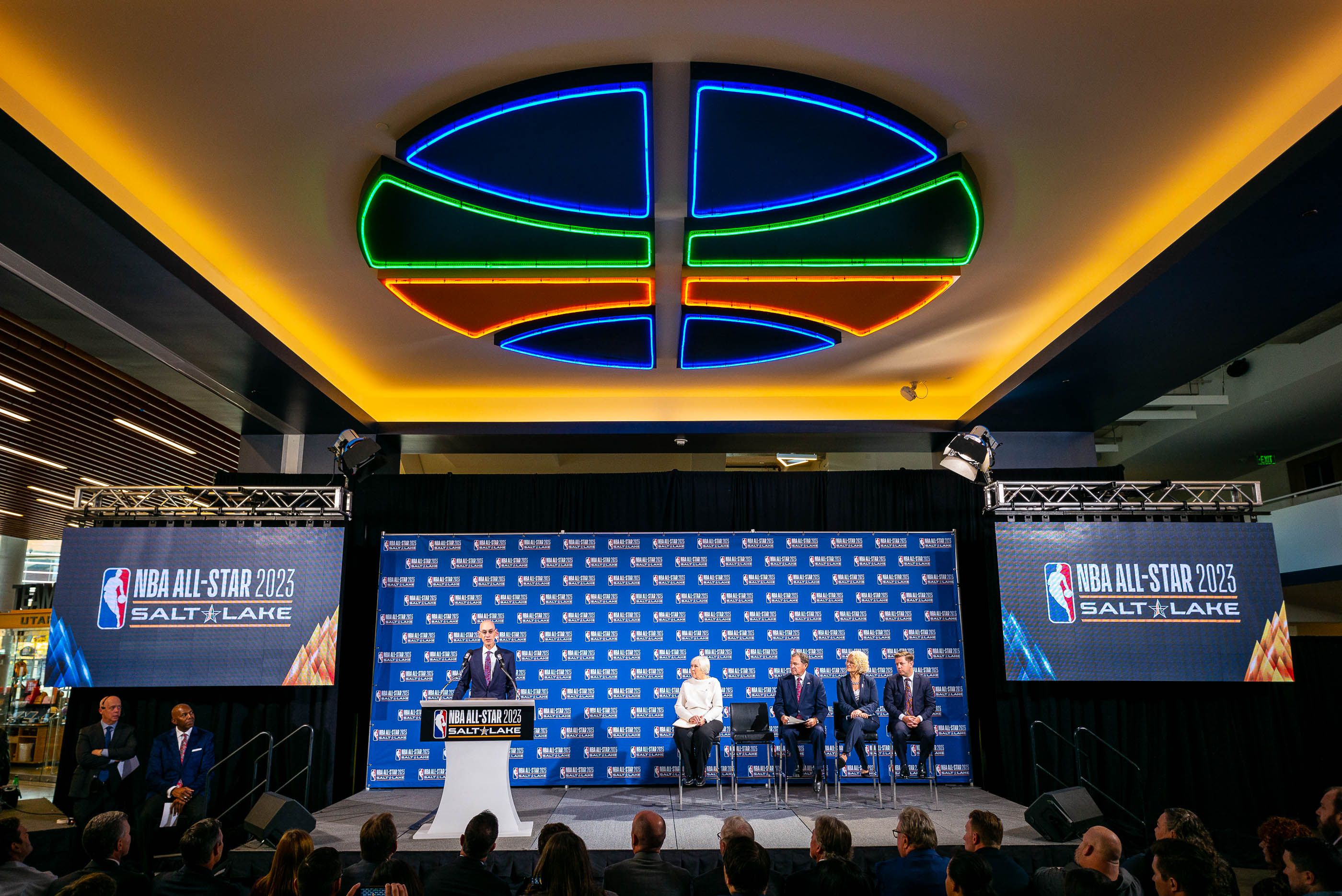 Adam Silver Unveils Smart Jersey During NBA All-Star Tech Summit