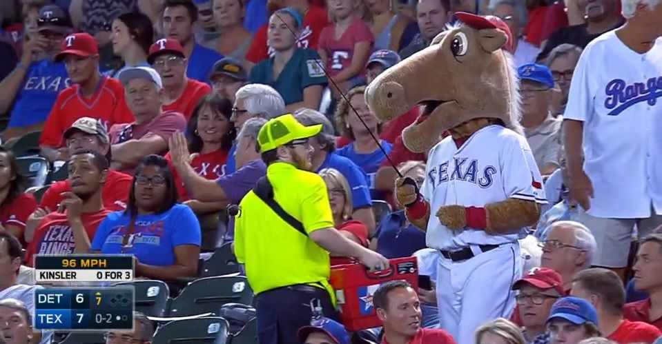 Texas Rangers Mascot - Rangers Captain Created by Street