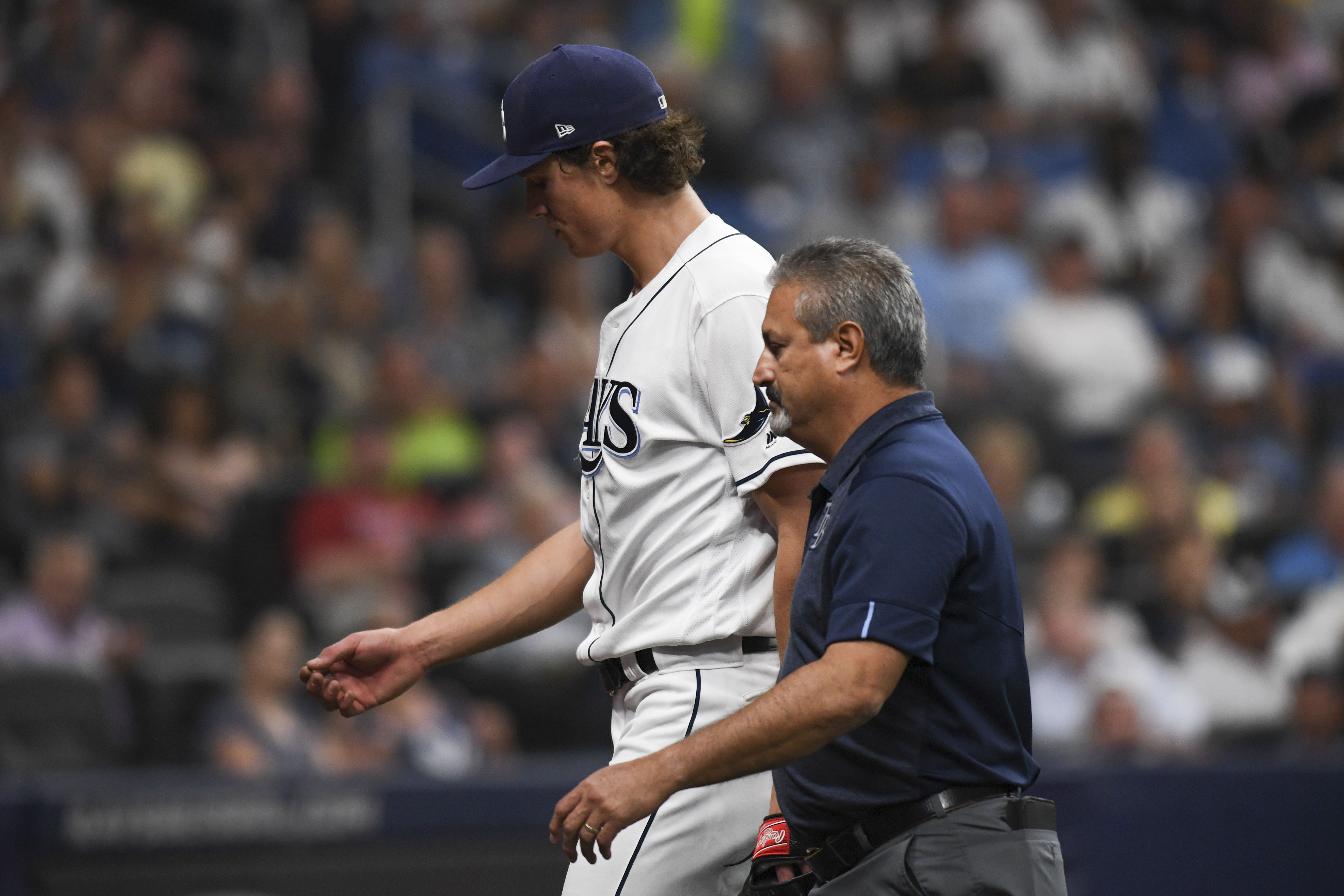 Rays' Tyler Glasnow has good checkup but seems to be running out