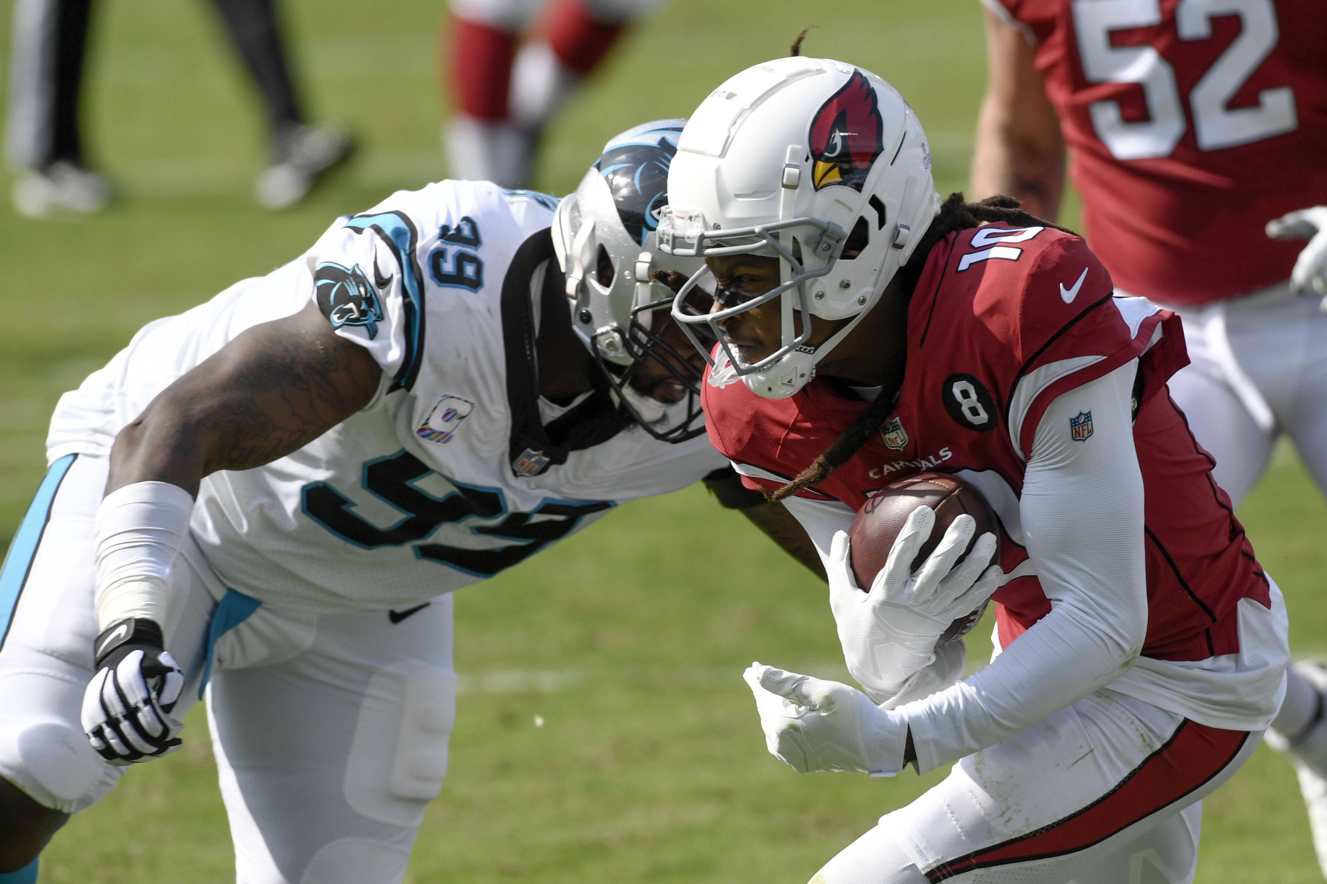 Bridgewater, Panthers fix red-zone woes, top Cardinals 31-21