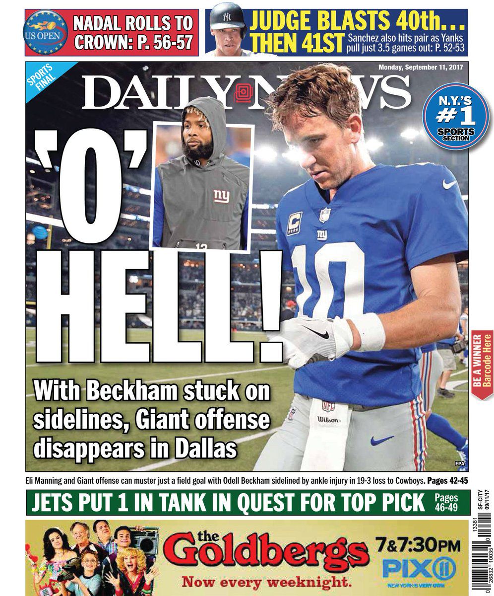 How New York media reacted to Cowboys beating Giants: 'An old-fashioned  Texas-sized butt-whipping'