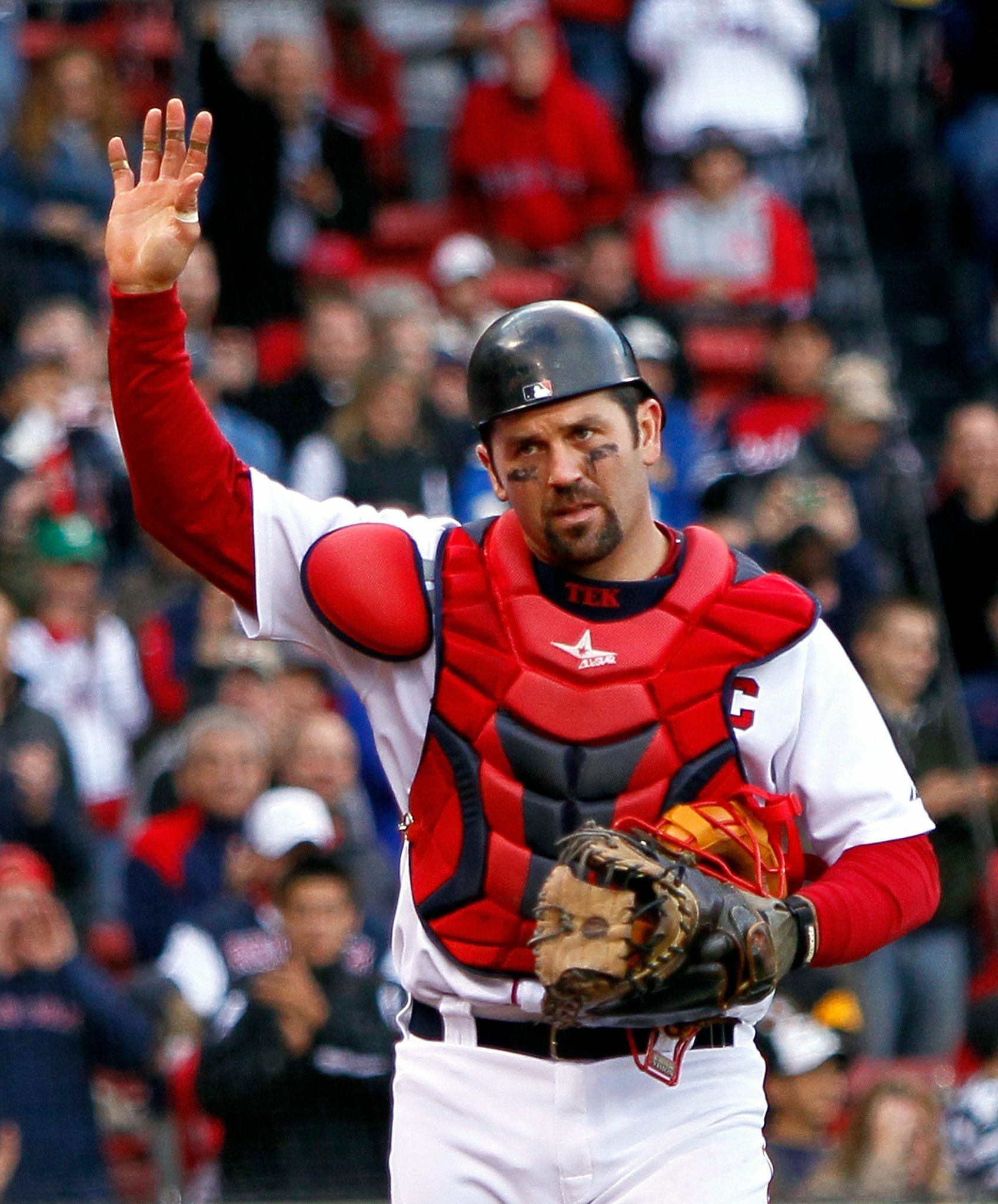 Boston Red Sox Catcher Jason Varitek Editorial Stock Photo - Stock Image