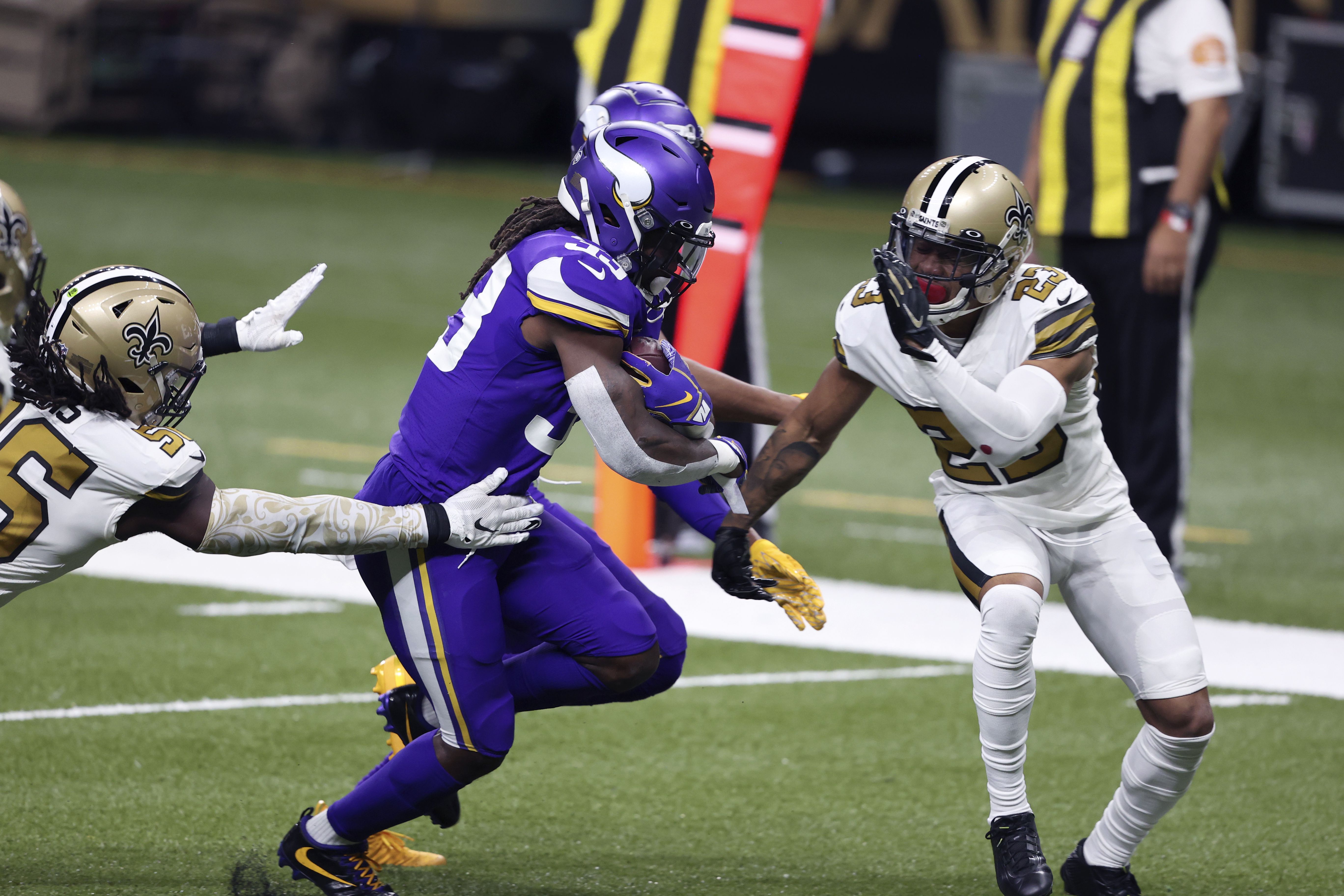 Alvin Kamara first since Gale Sayers in 1965 to score 6 TDs as