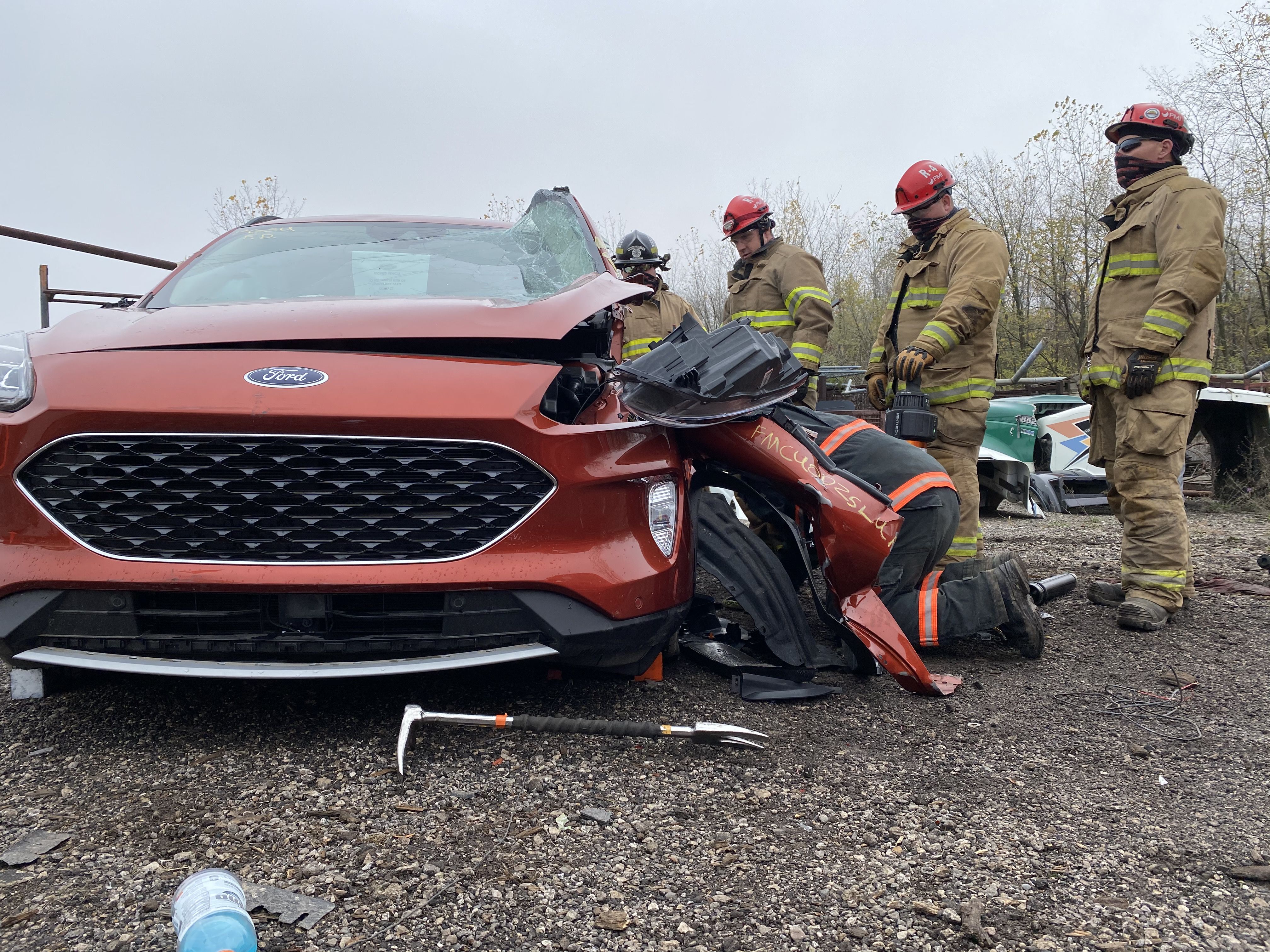 BGSU State Fire School destroys Ford prototypes in rescue training