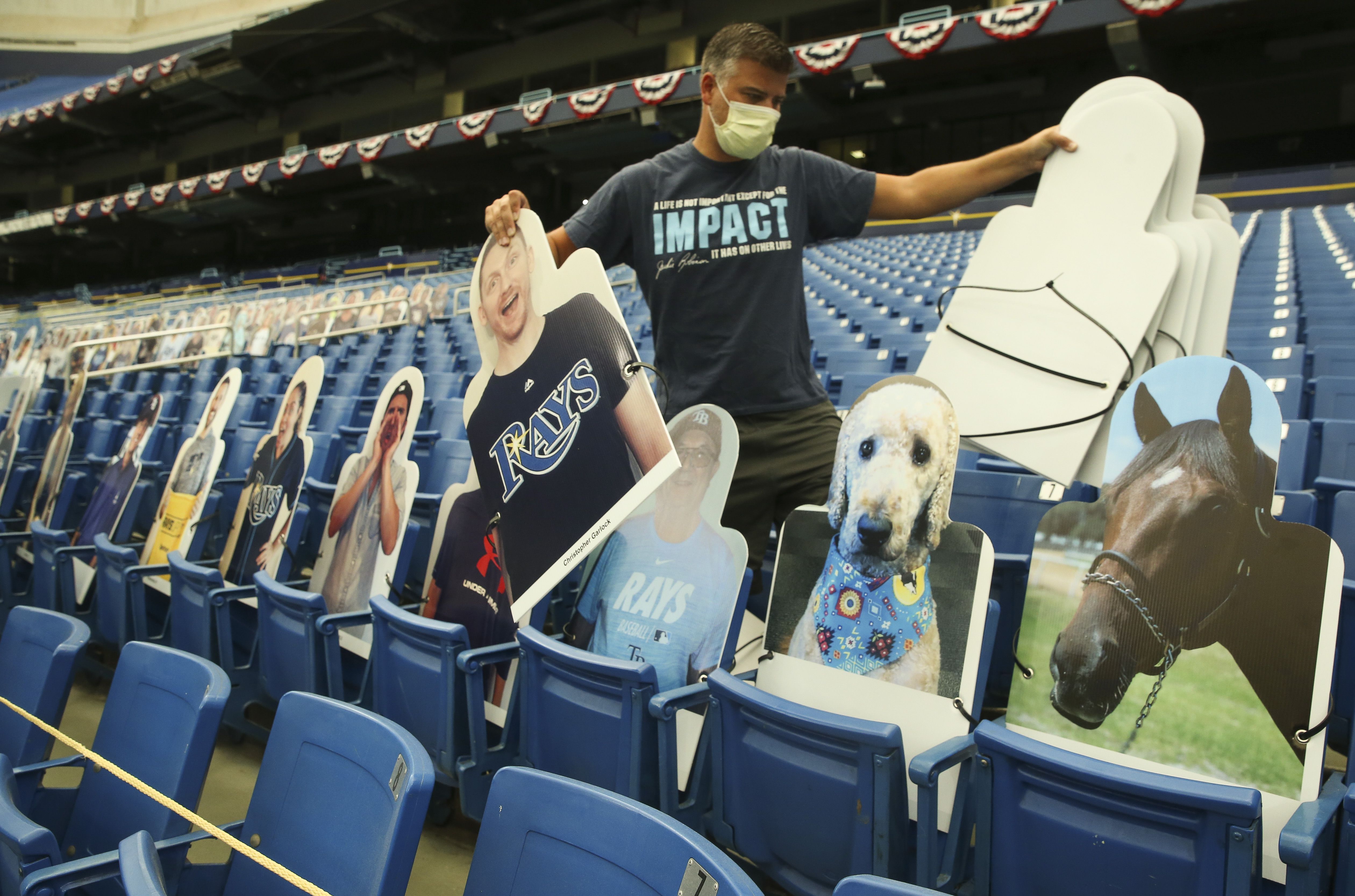 Rays announce fan cutouts for 2020 season at Tropicana Field