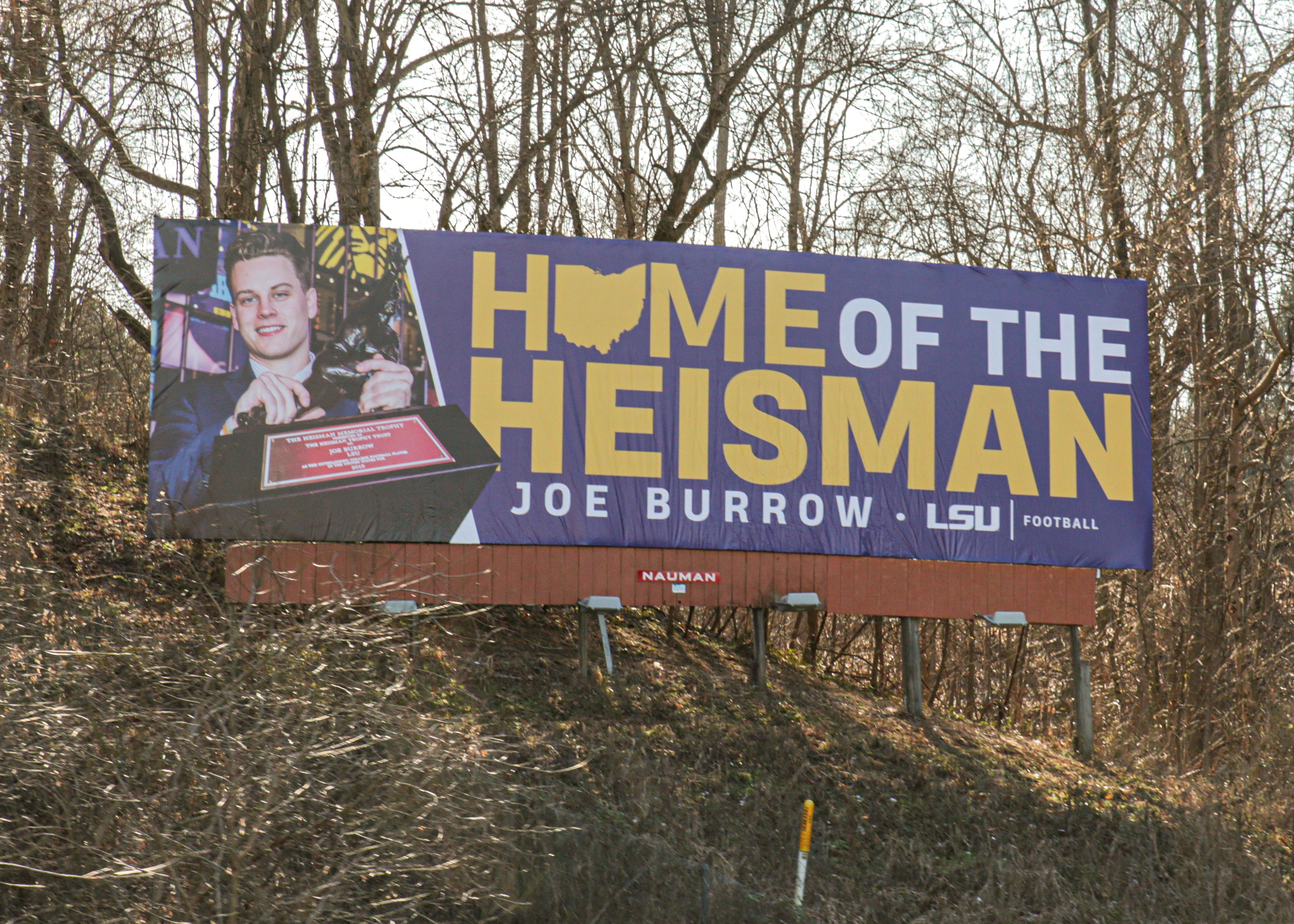 Joe Burrow's 'Burreaux' jersey appears on Baton Rouge billboards