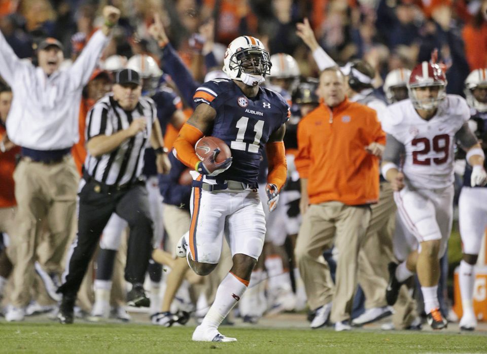 Alabama fan says Auburn's Chris Davis ran out of bounds, starts petition  asking for Iron Bowl overtime – New York Daily News