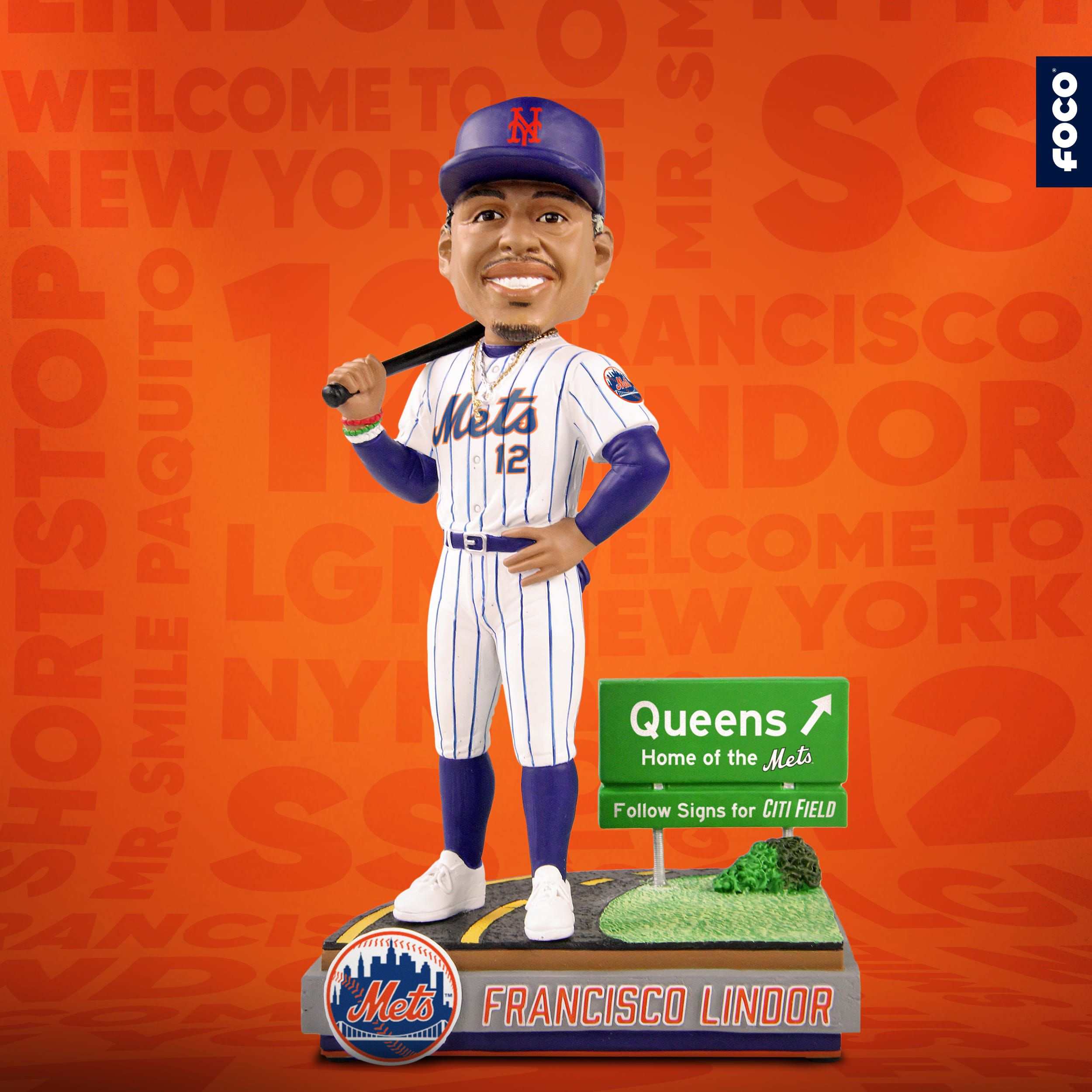 Francisco Lindor New York Mets Mr Smile Bobblehead FOCO