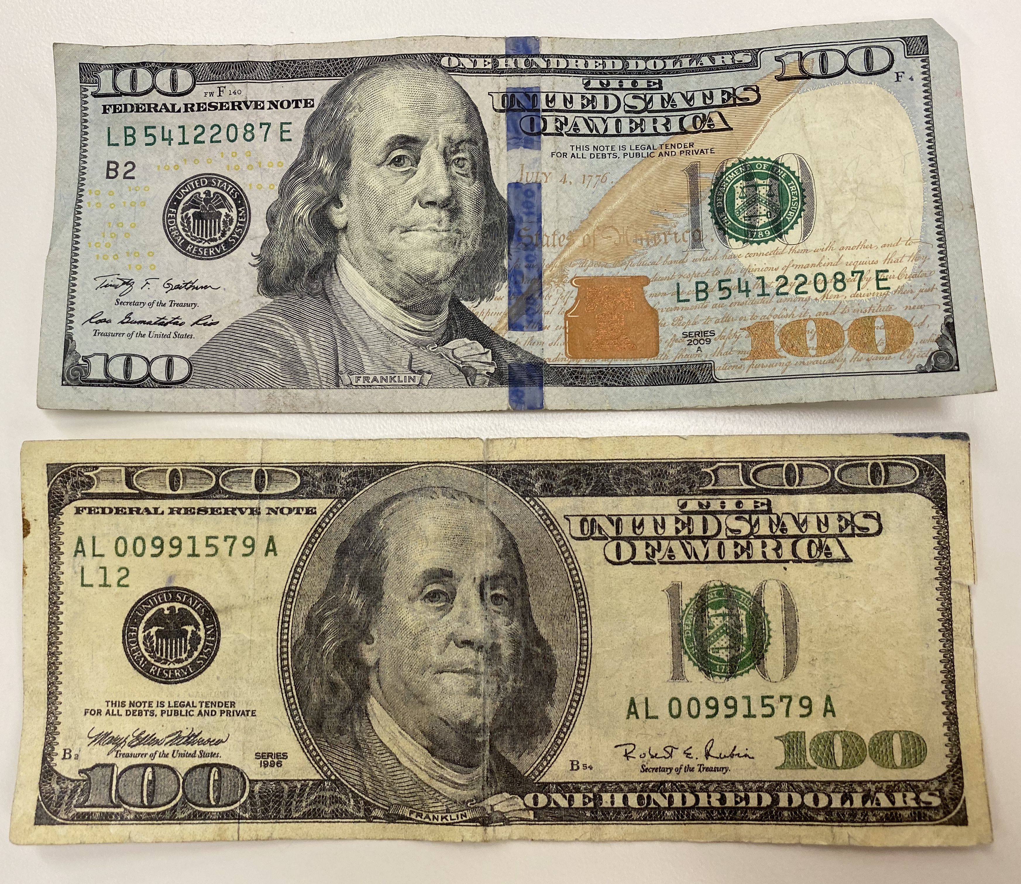 Fake $100 bills showing up here