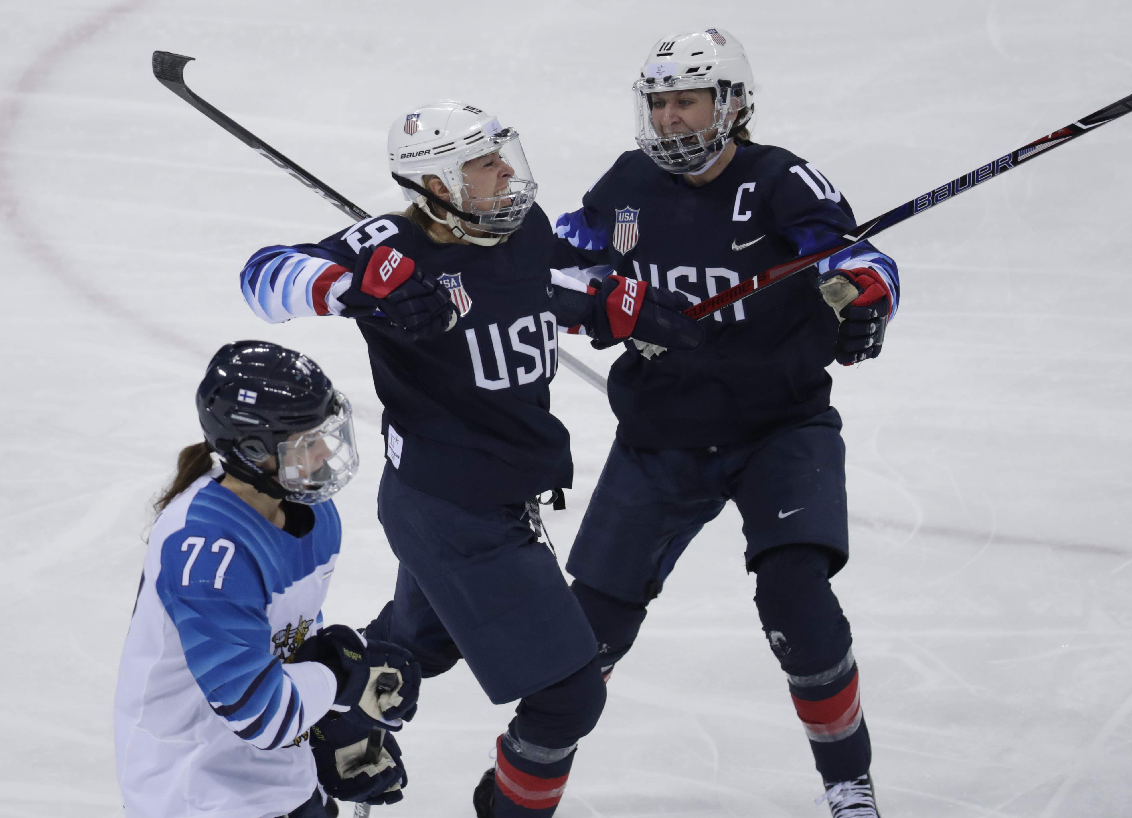 Women's ice hockey: USA beat Finland to set up gold medal showdown with  Canada, Winter Olympics 2018