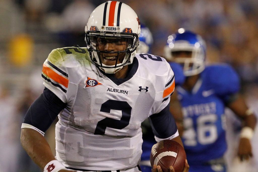 Cam Newton Auburn Jersey white