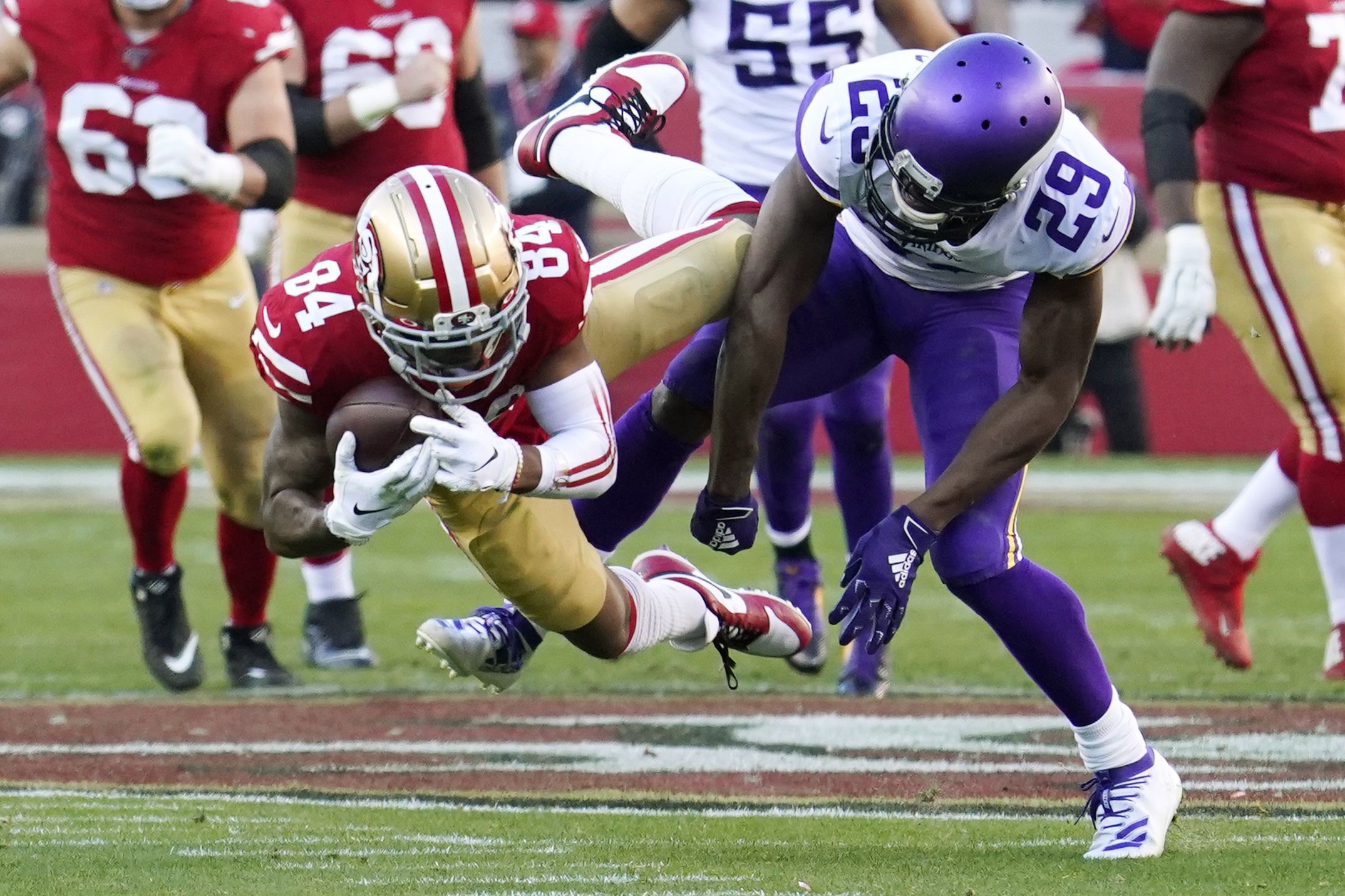 San Francisco 49ers shut down Minnesota Vikings, advance to NFC title game