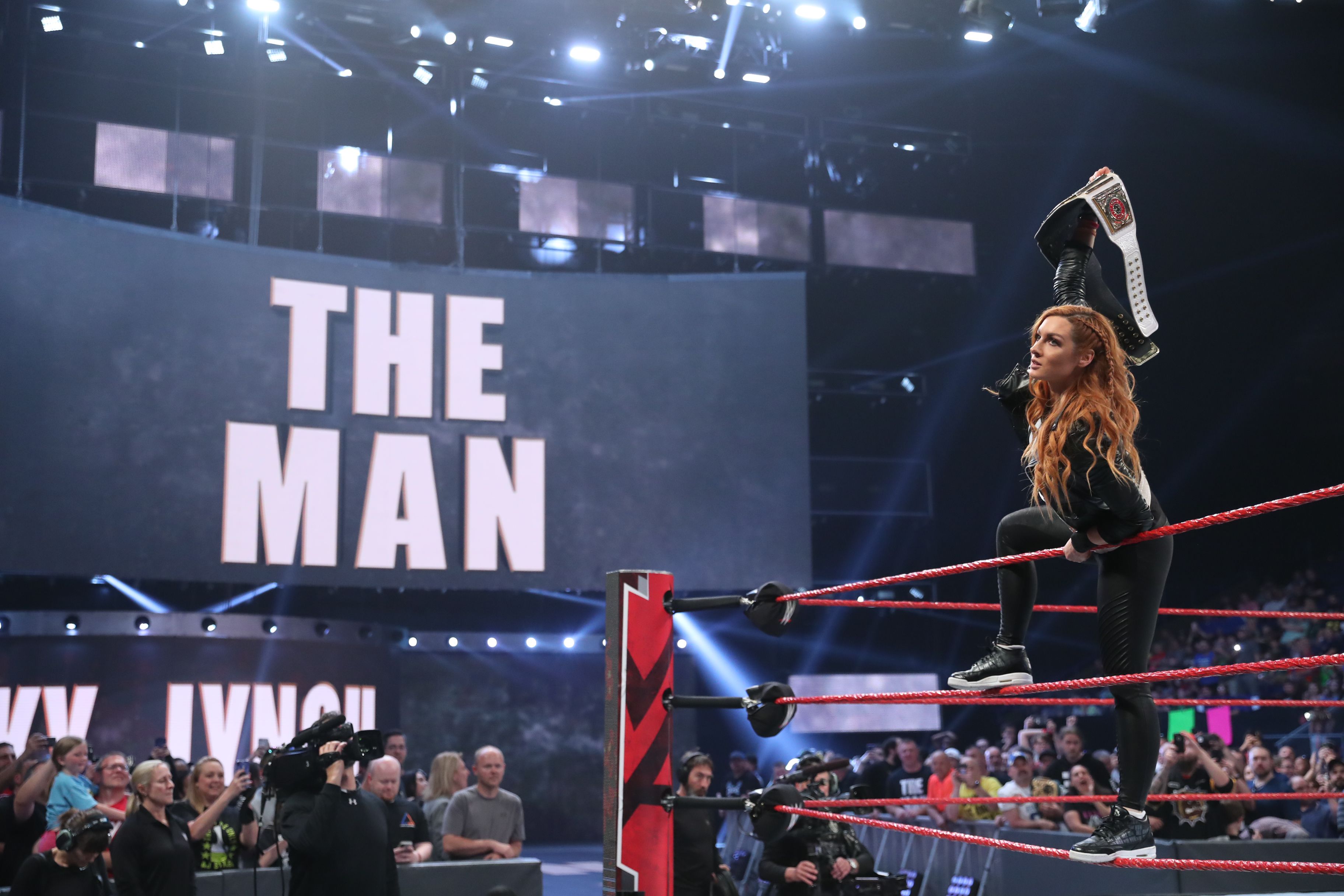 Seth Rollins & Becky Lynch Attend Thursday Night Football Game