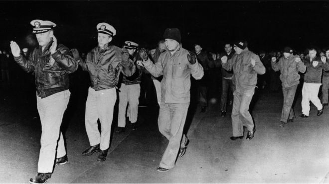 Corea del Norte presentó la captura del USS Pueblo y su tripulación como una victoria contra el "imperialismo" estadounidense. (Foto: KCNA)