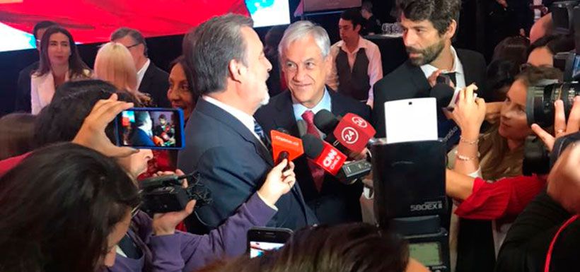 Alejandro Guillier y Sebastián Piñera