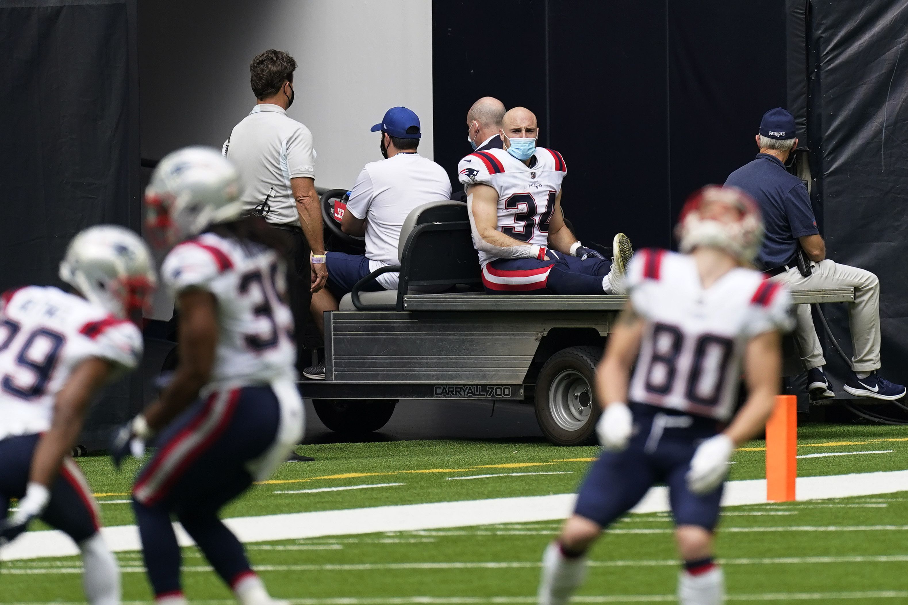 Patriots running back Rex Burkhead shared an update after having  'successful' surgery