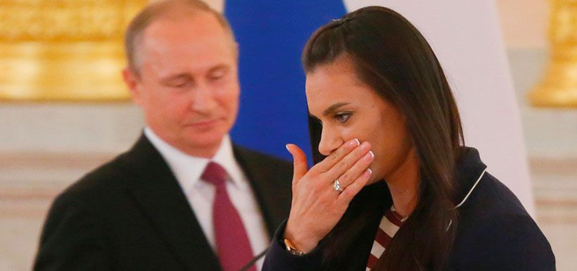 Vladimir Putin y Yelena Isinbayeva