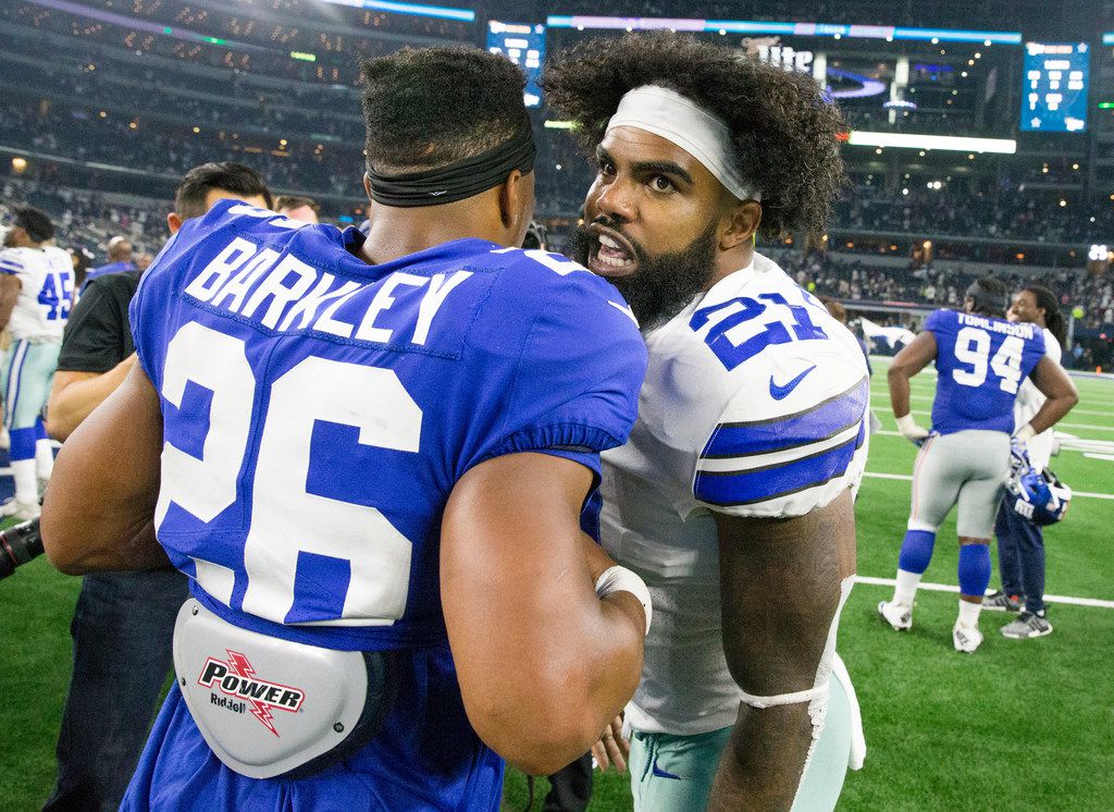 New York Giants @ Dallas Cowboys: Saquon Barkley and Ezekiel