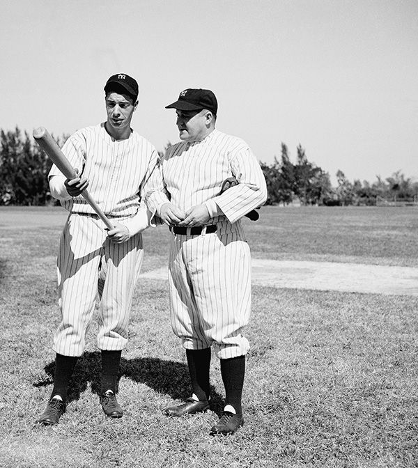 Photo of the Day: Joe DiMaggio wearing a Red Sox uniform