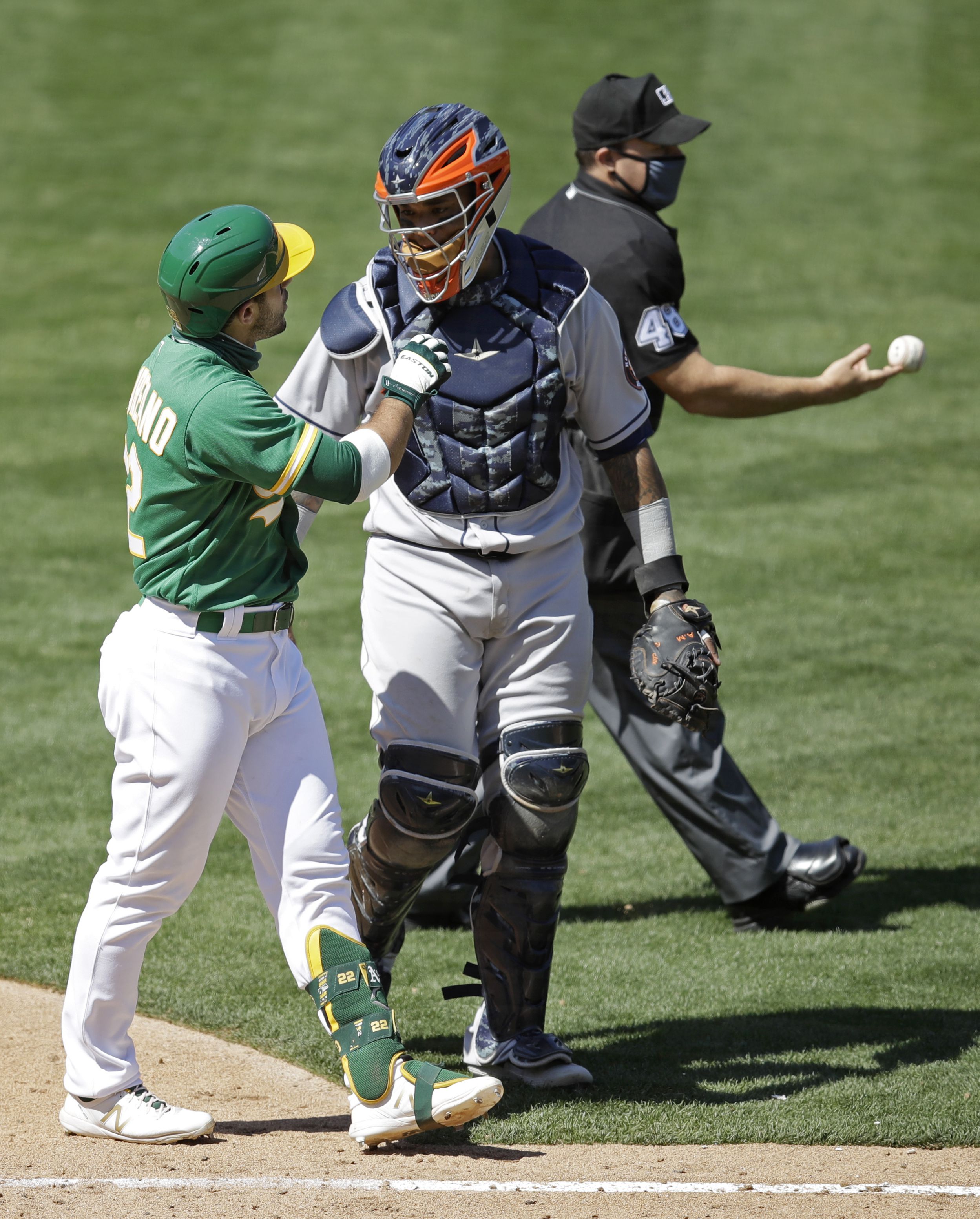 Oakland A's Batter Laureano Charges Astros' Dugout, Brawl Ensues