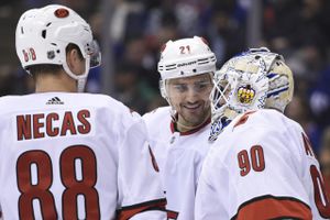 Hurricanes' emergency goalie David Ayres beats Maple Leafs - NBC Sports