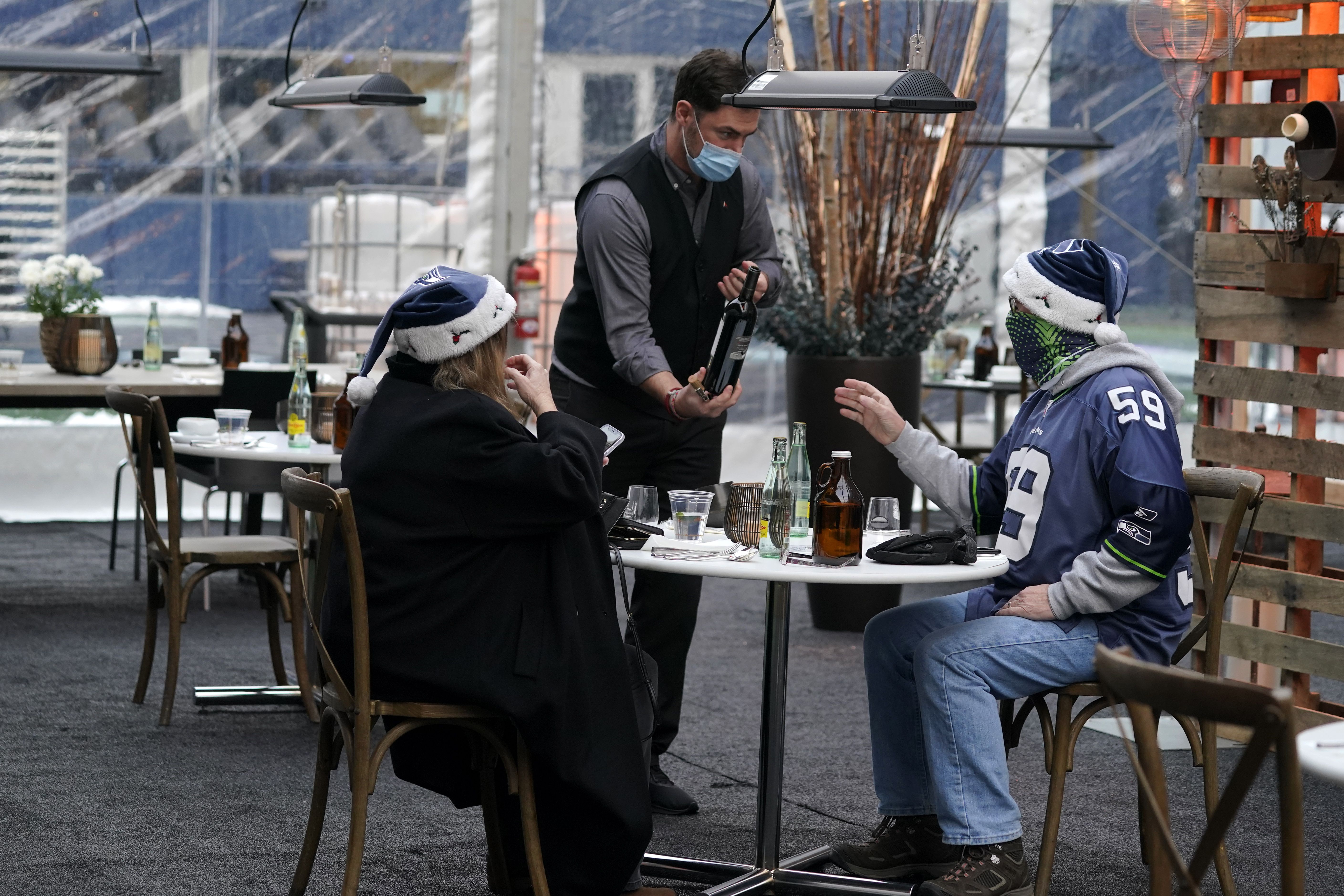 Seattle ups its outdoor dining game, Seahawks-style