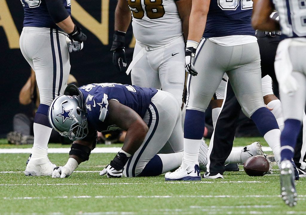 Cowboys add Tyron Smith to injury report with an ankle; Tyler