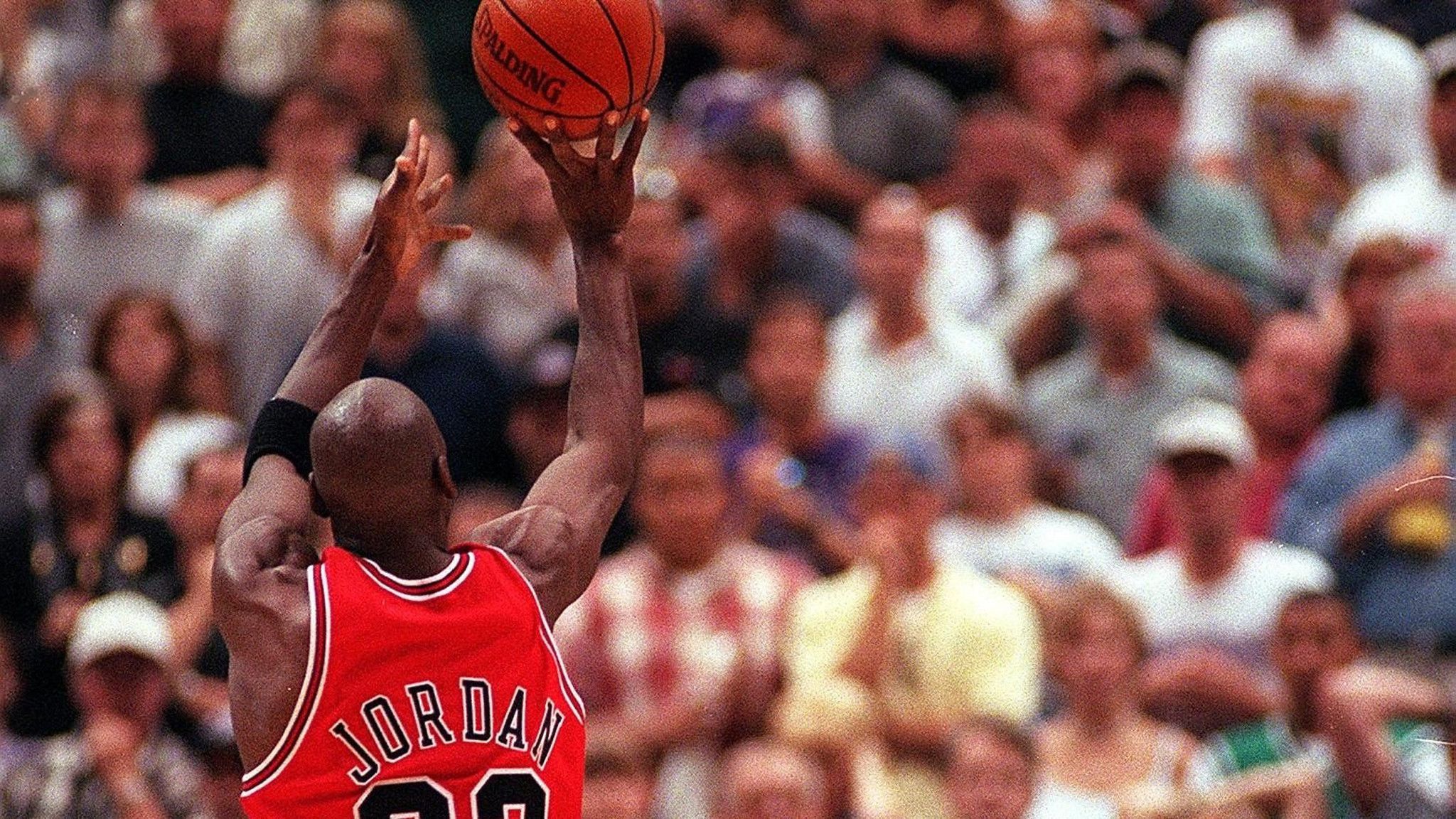 Chicago Tribune - Michael Jordan on a breakaway dunk against the Celtics on  Nov. 6, 1990. (Charles Cherney / Chicago Tribune)