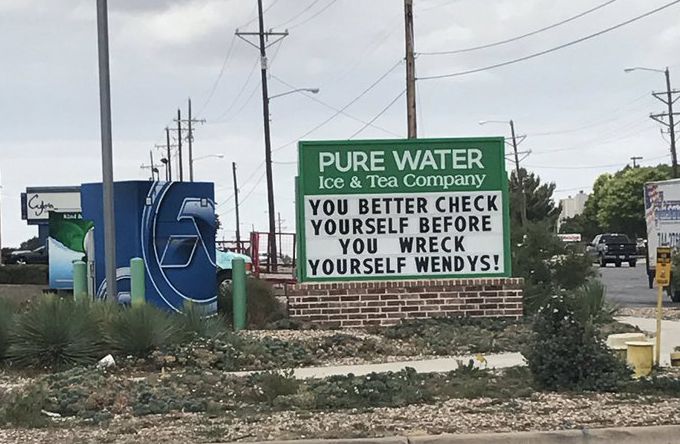 Wendys Restaurant Porn - Hilarious war of words rages between two Texas shops