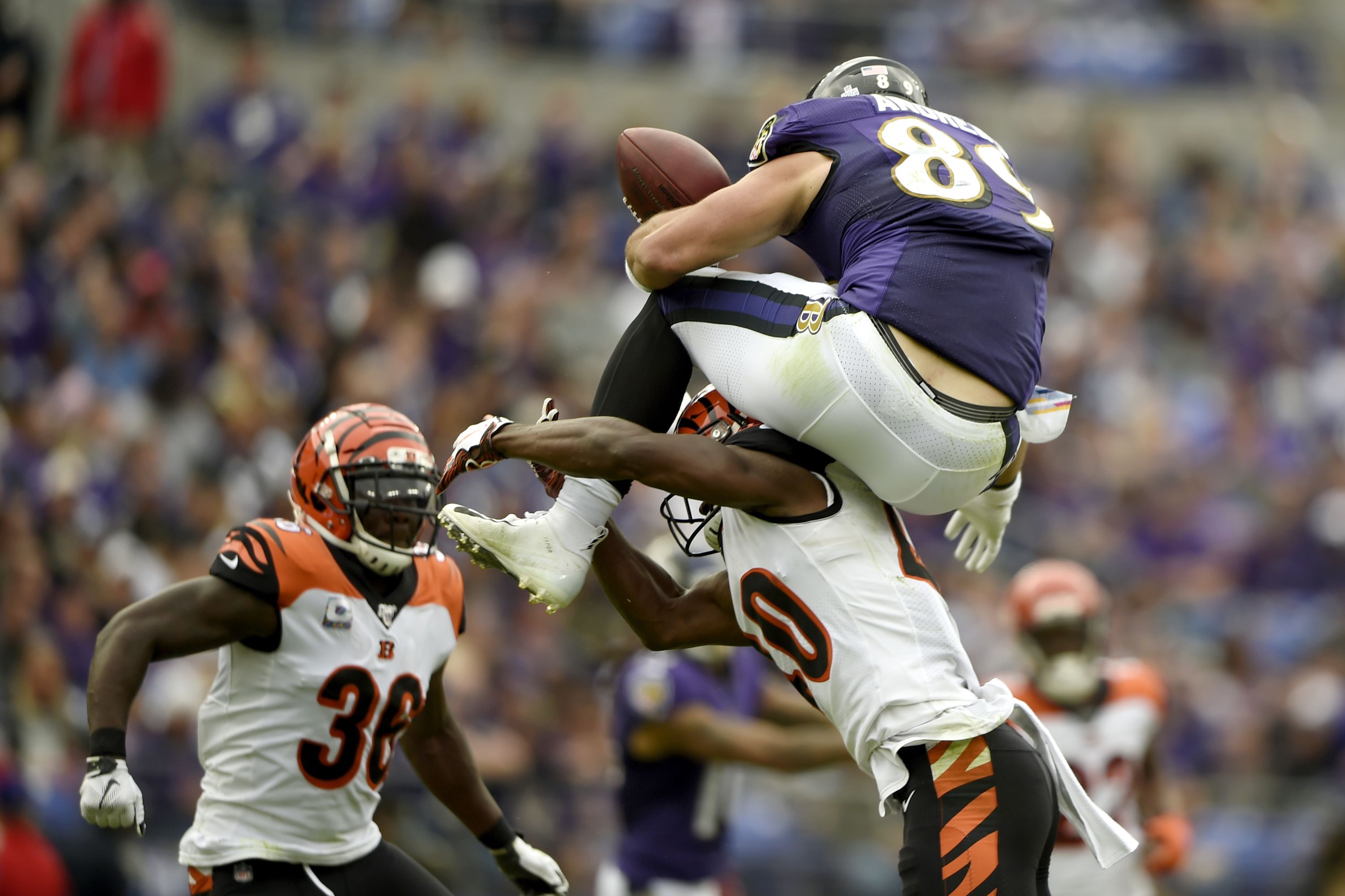 Baltimore Ravens' Mark Andrews explains fumble, says it won't