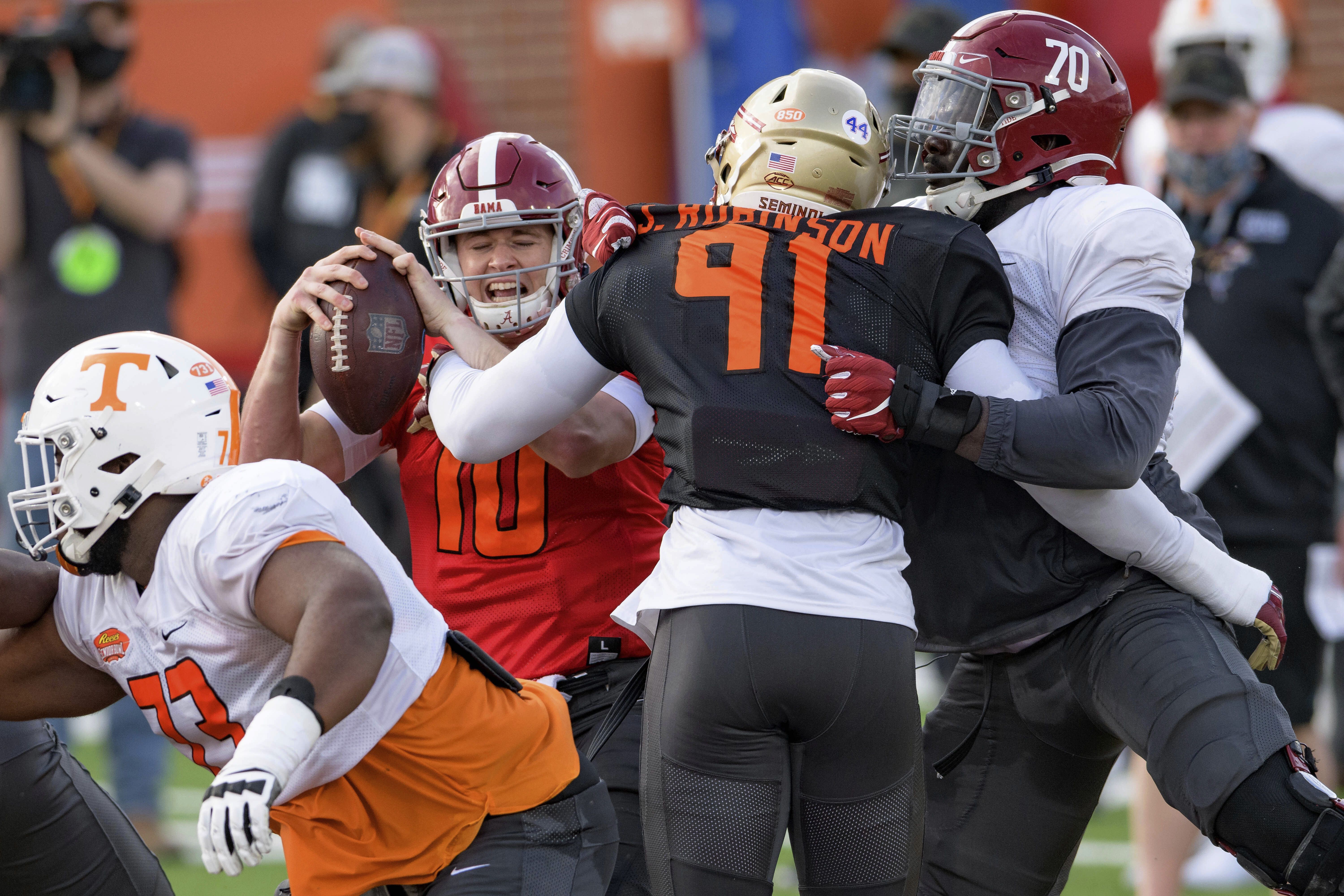 2021 NFL Draft: Texas QB Sam Ehlinger has much to prove at Senior Bowl