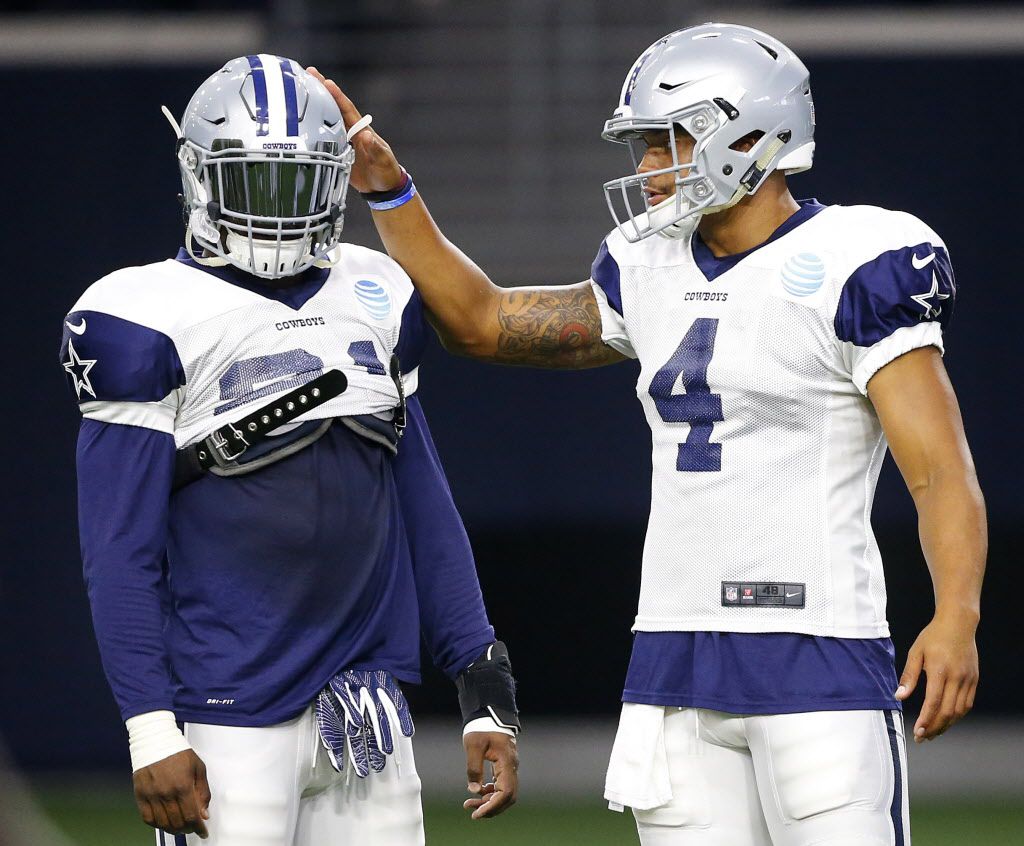 Ezekiel Elliott, Dak Prescott, other Cowboys rookies load truck