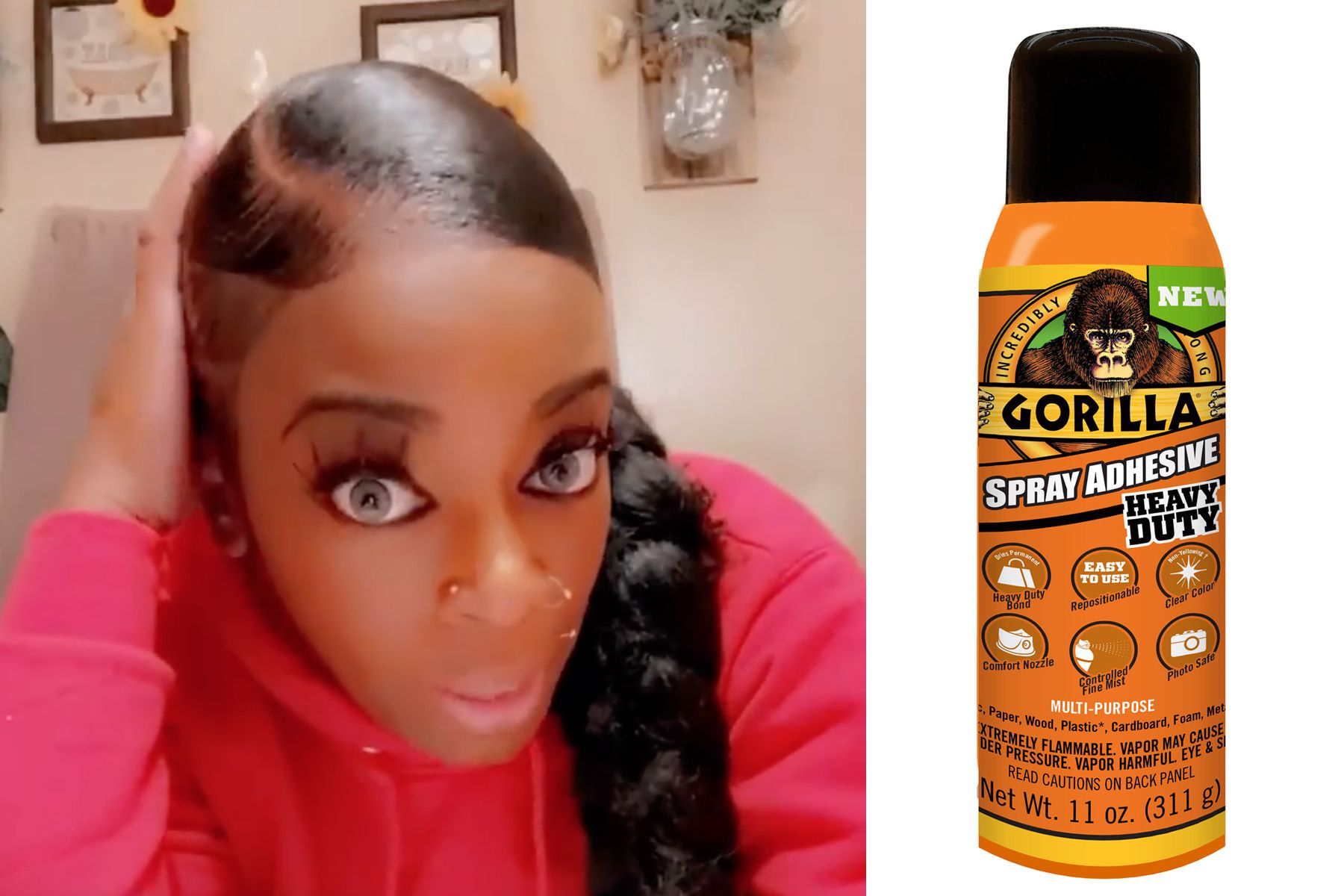 This woman used Gorilla Glue instead of hair spray. She ended up in the  hospital