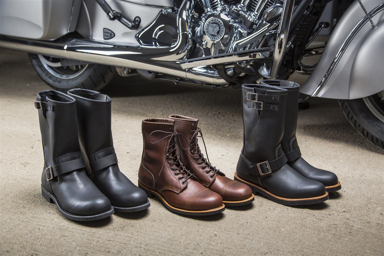 uhyre Politistation Bær Red Wing Motorcycle Boots by Indian | Cycle World