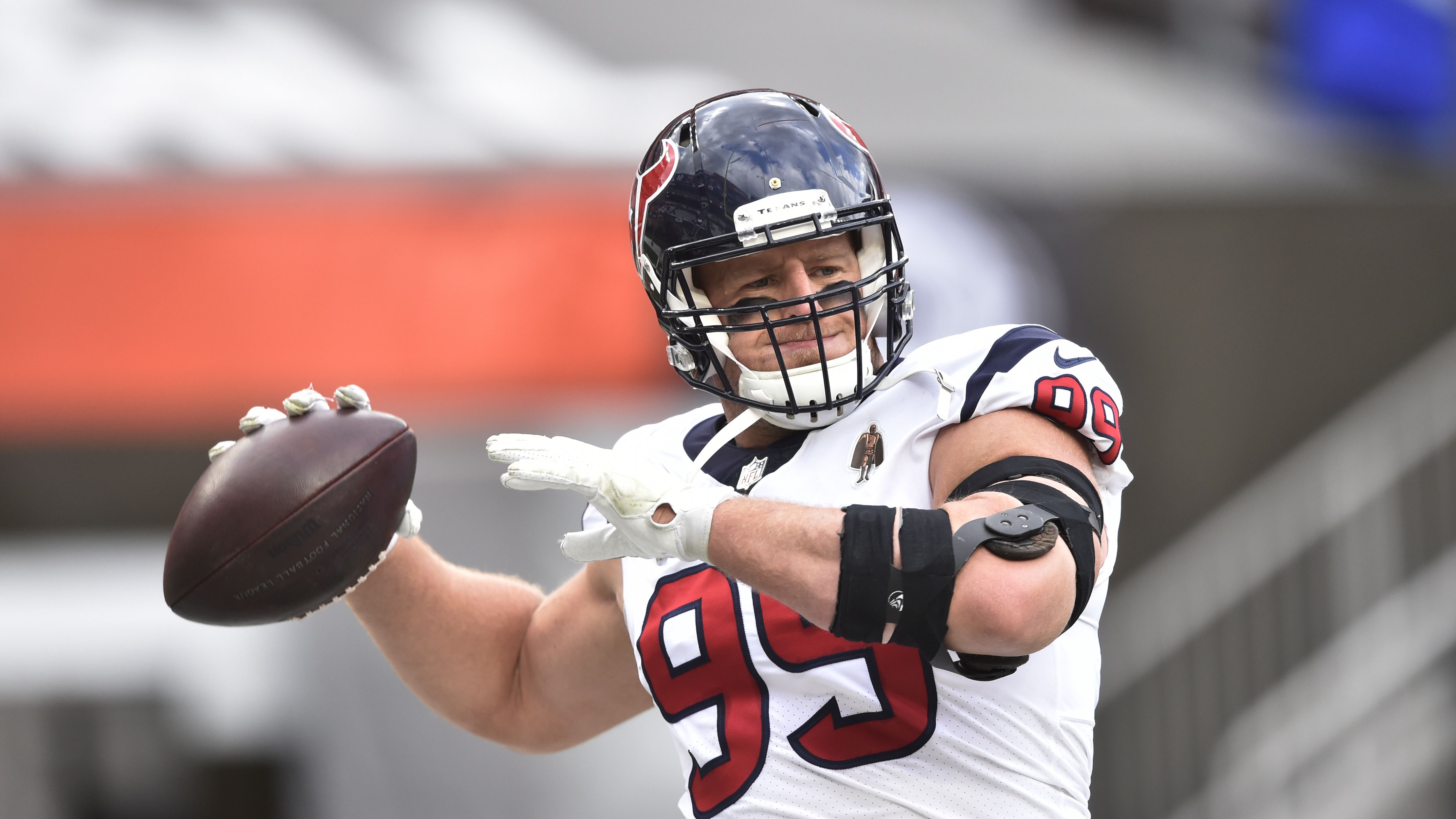 Would the Browns be interested in the Texans' J.J. Watt? Hey, Mary Kay! 