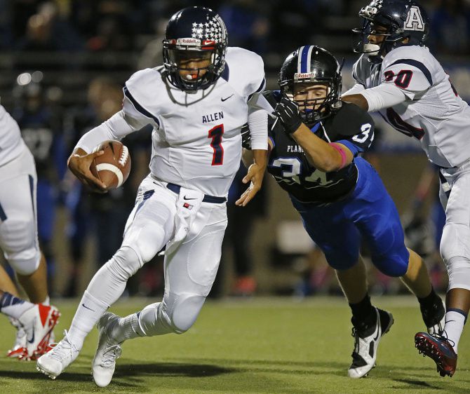 HIGHLIGHTS: Kyler Murray and Jalen Guyton put up HUGE NUMBERS at Allen High  School in Texas