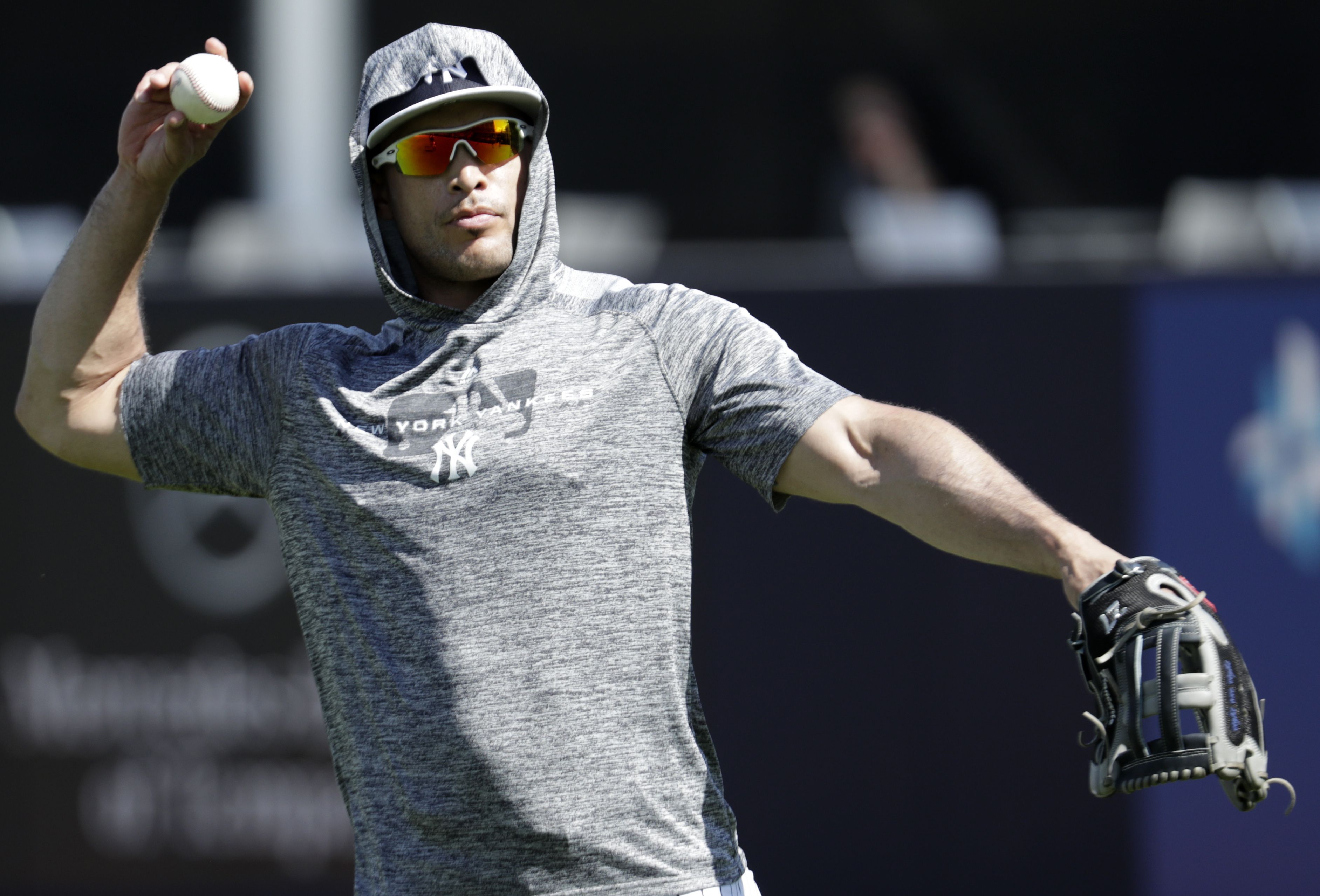 Giancarlo Stanton hits the anti-gravity treadmill