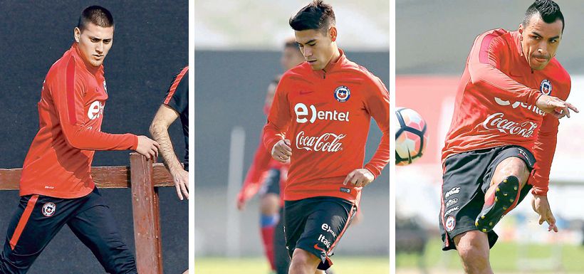 Nicolás Castillo, Felipe Mora, Esteban Paredes