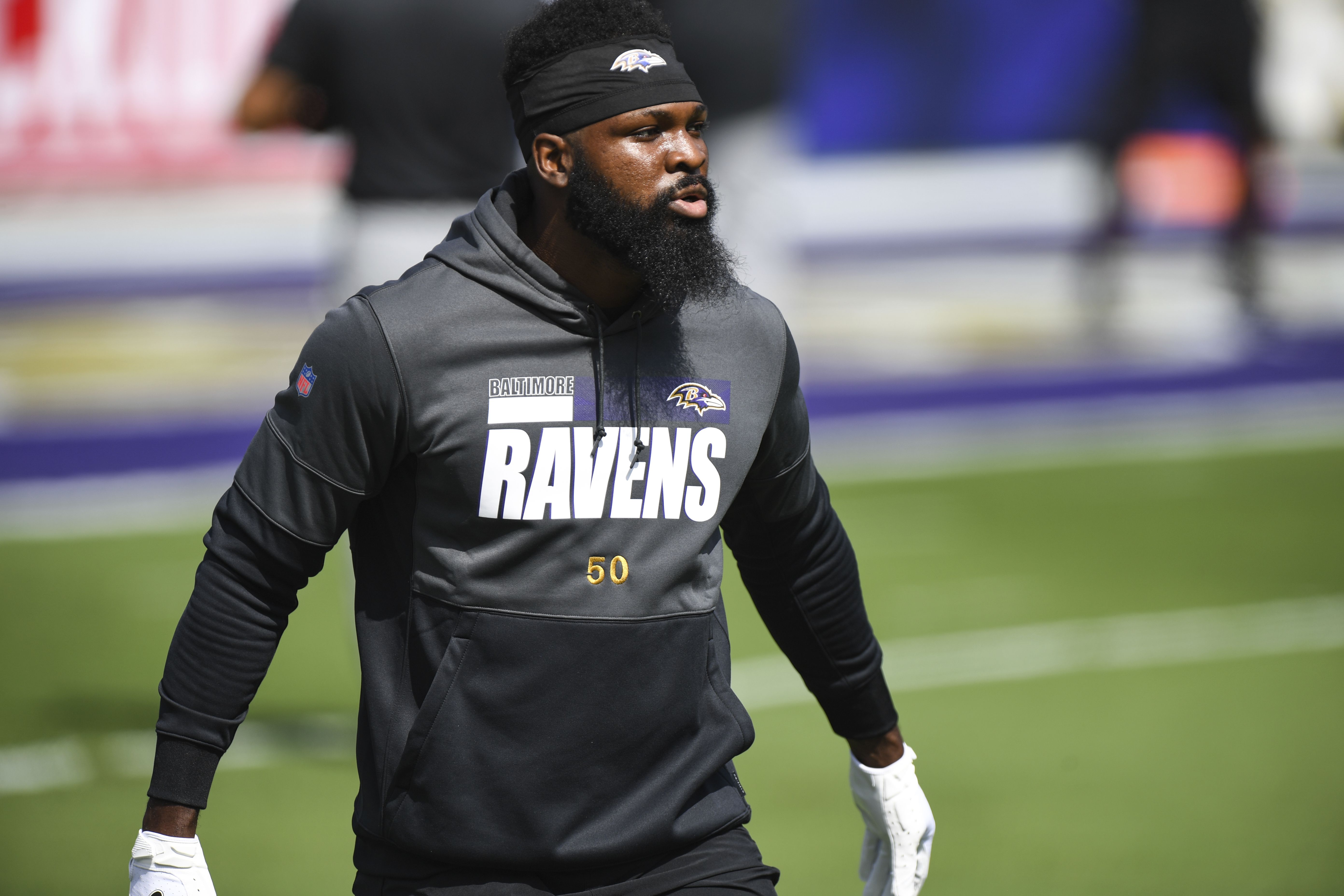 Baltimore Ravens likely lose Otaro Alaka for season, coach says 