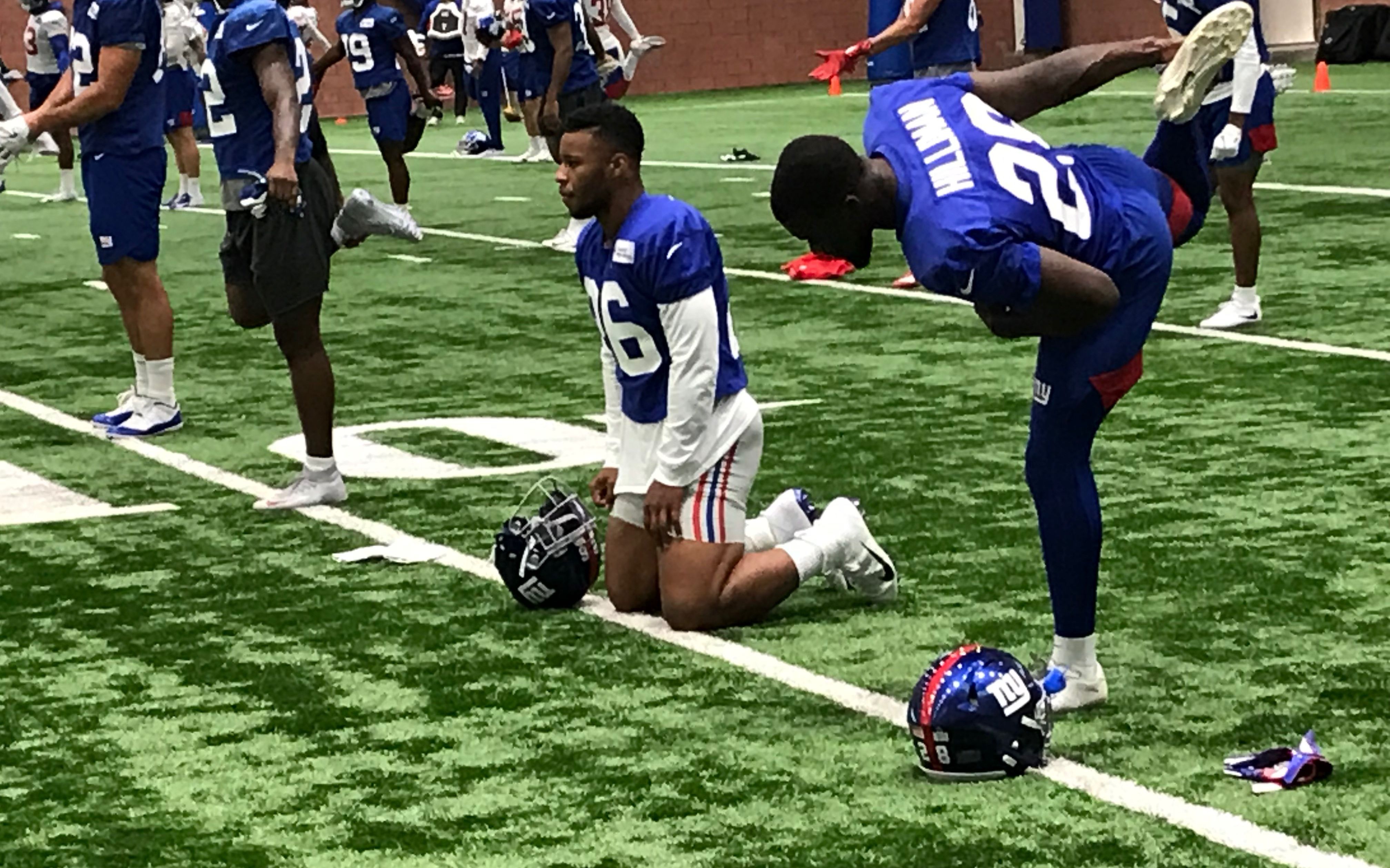 New York Giants running back Saquon Barkley says he has a high ankle sprain  Arizona News - Bally Sports