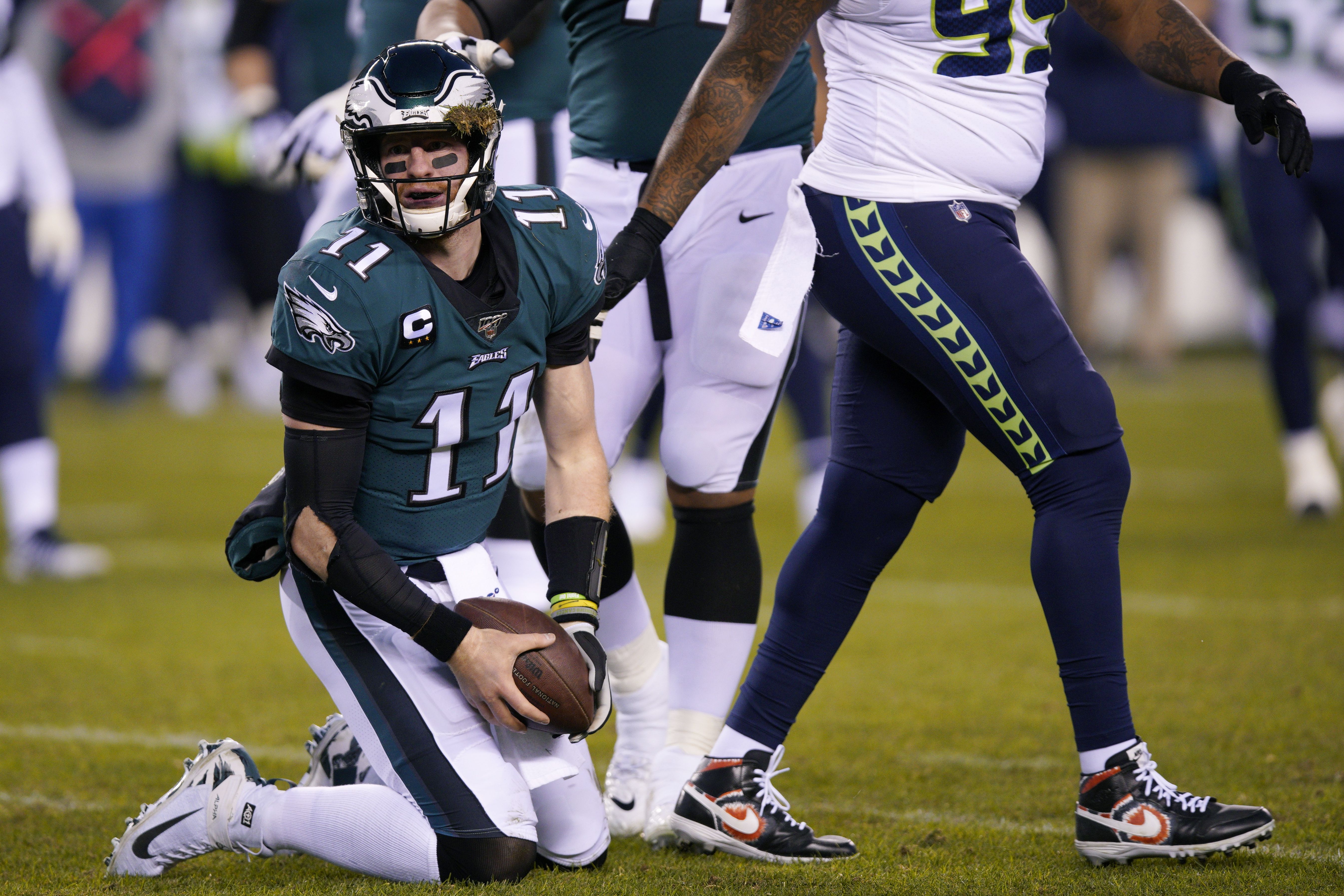 NFL playoffs: Eagles lose to Seahawks 17-9, Josh McCown quarterback after  Carson Wentz concussion in Philadelphia-Seattle