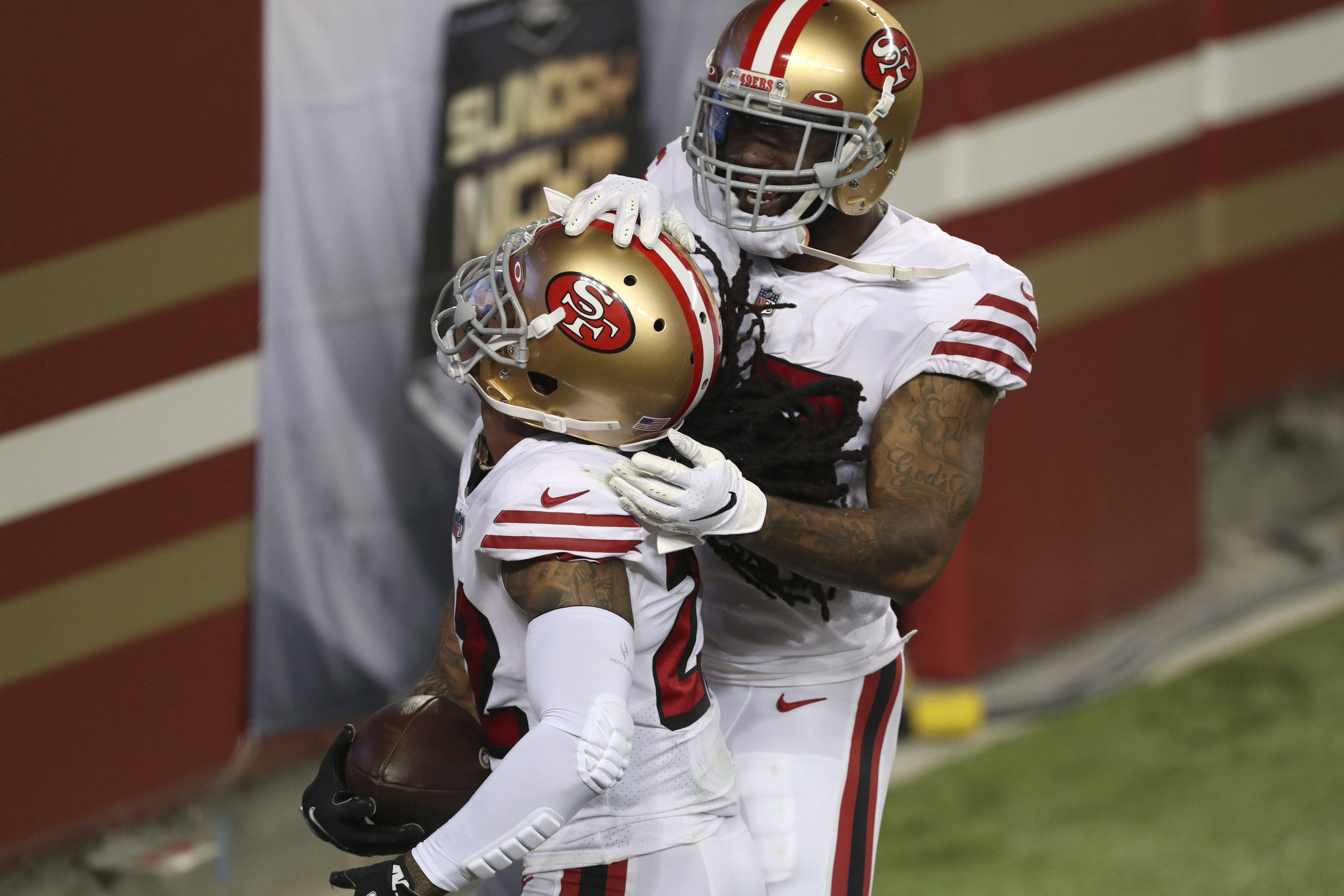 San Francisco 49ers - Wearing No. 74 decals for the late Fred Dean ❤️