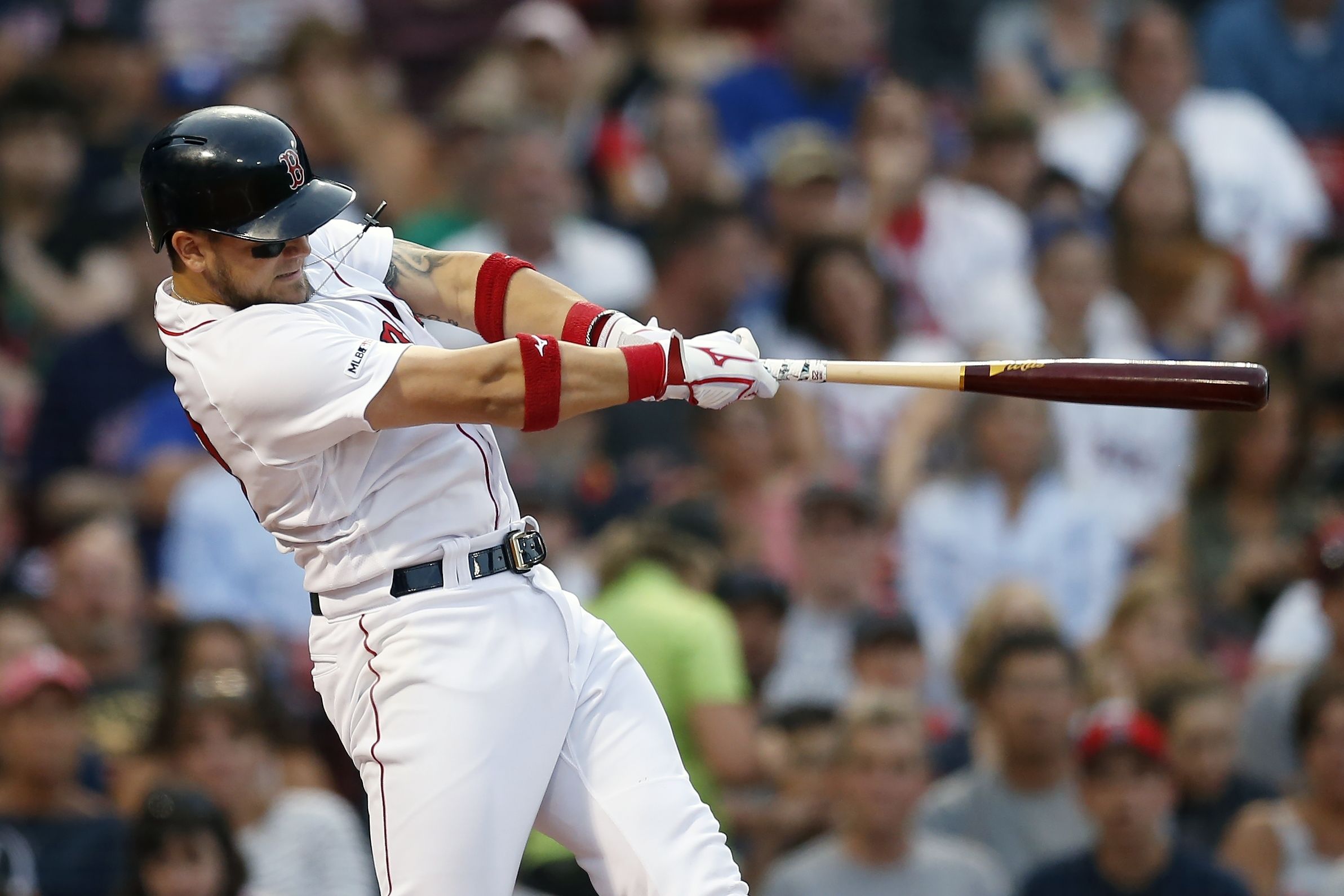 Michael Chavis makes first Red Sox start in left field