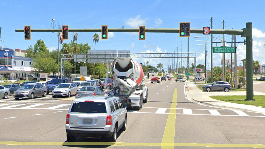 Traffic lights out in Greensboro near Cone Blvd. and Church St.