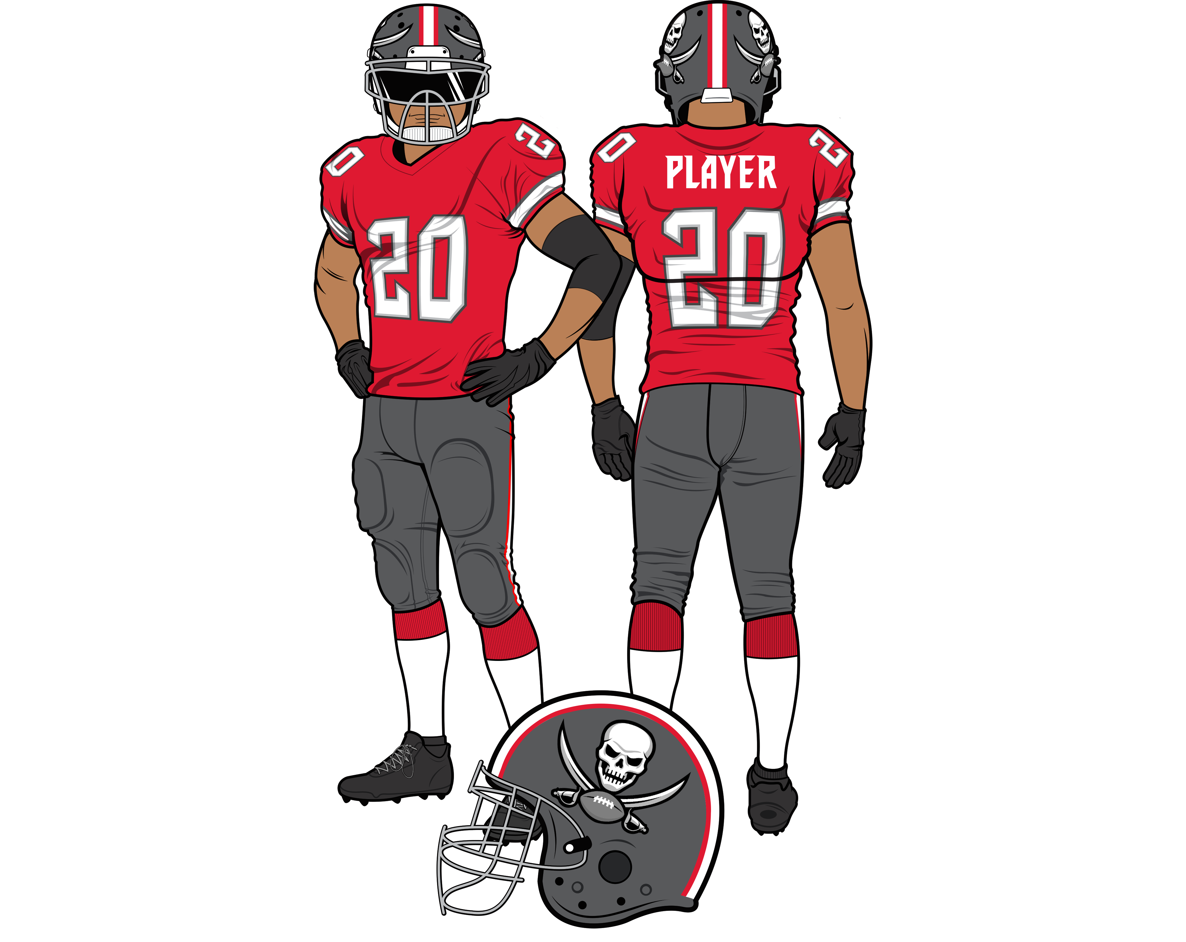 Saw this uniform redesign on Twitter and I love it. : r/buccaneers
