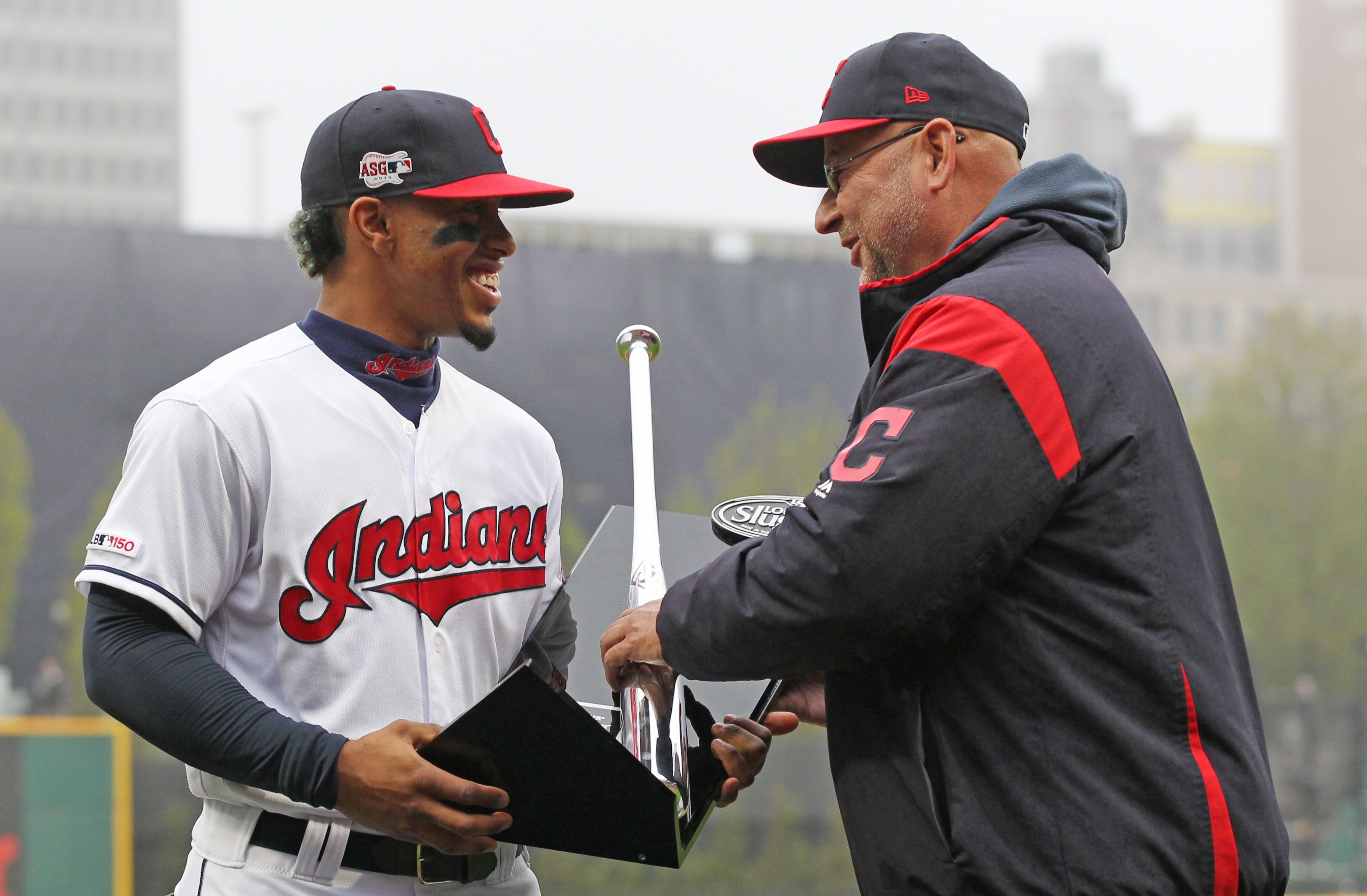 Franciso Lindor Cleveland Indians Majestic MLB Baseball Jersey