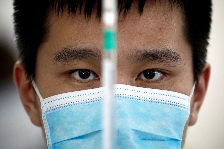 FILE PHOTO: Media tour at Chinese vaccine maker Sinovac Biotech in Beijing