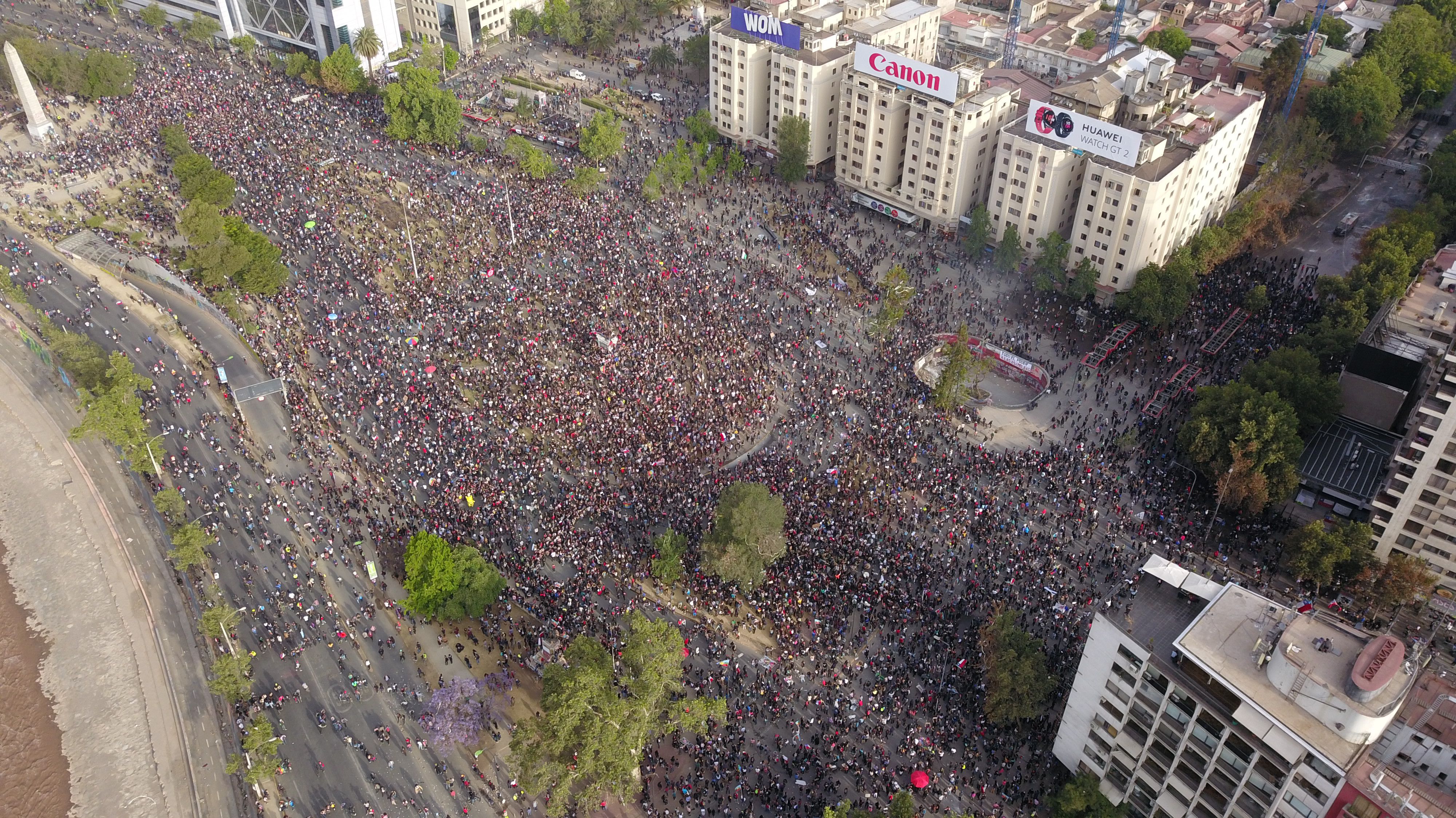 Incidentes en Plaza Italia