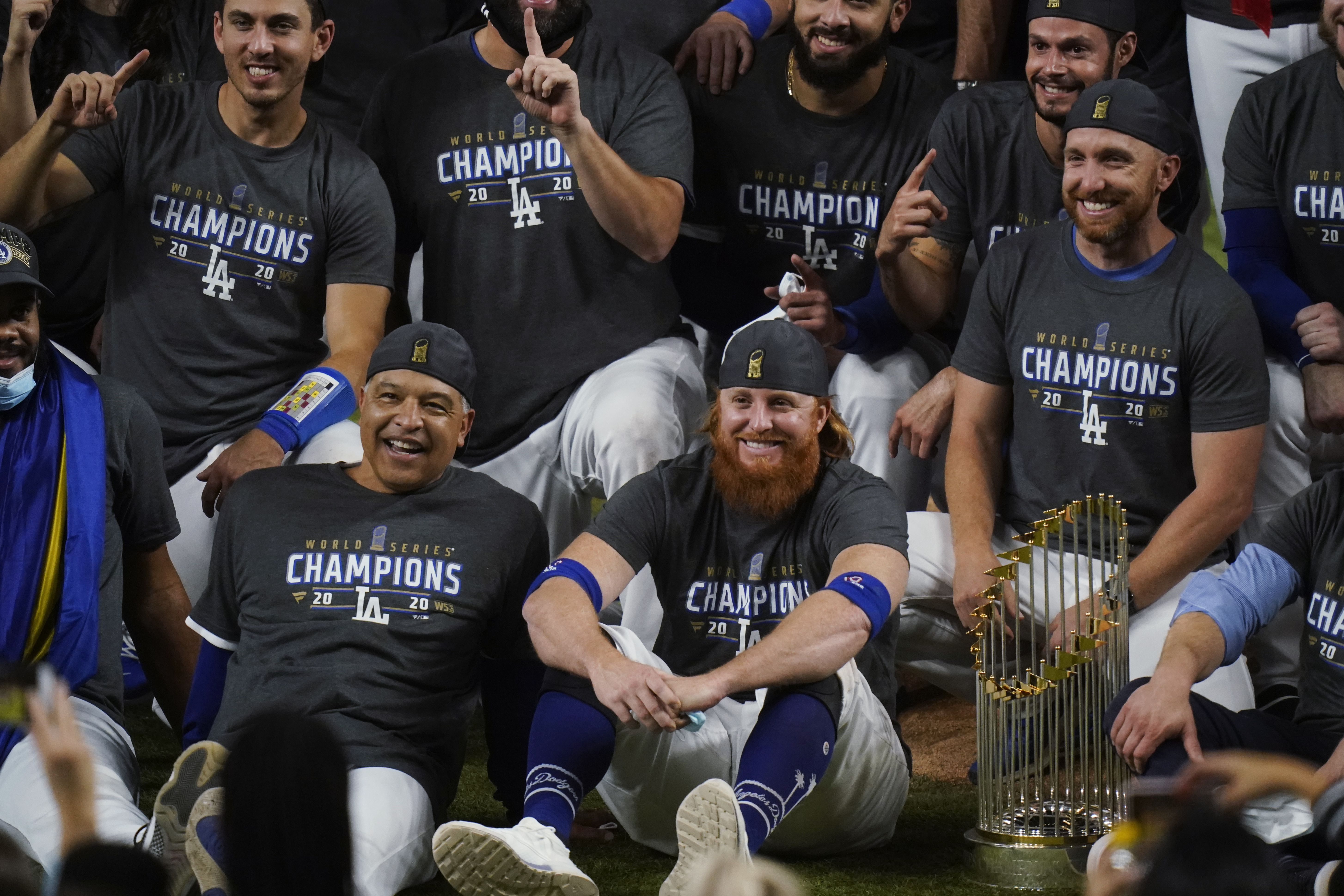 L.A. Dodgers 2020 World Series champions hats, face masks, shirts are here